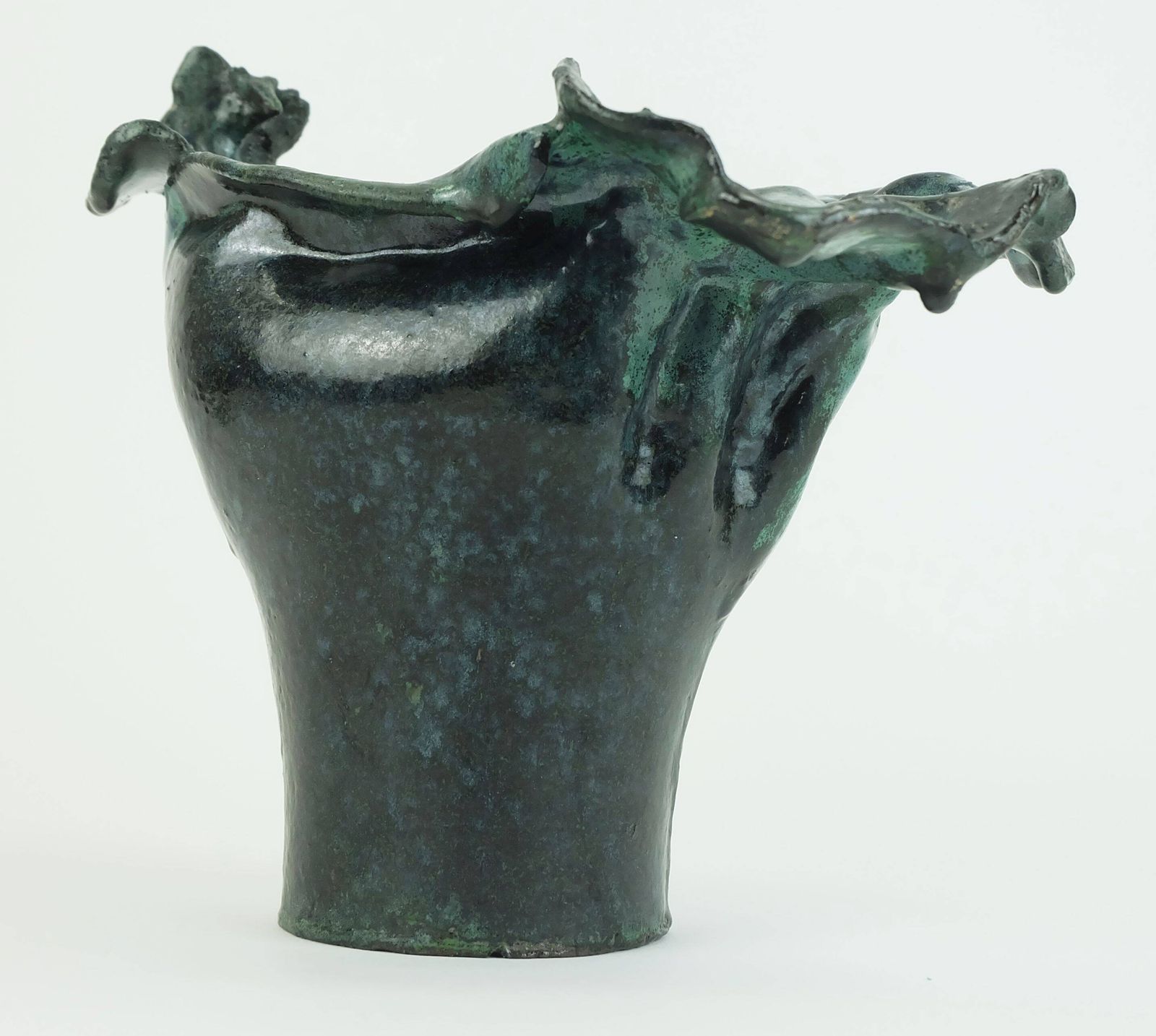 459.0 Modern Danish Ceramic Bowl Vase, Conny Walther Workshop Pottery, Denmark, 60s 70s photo