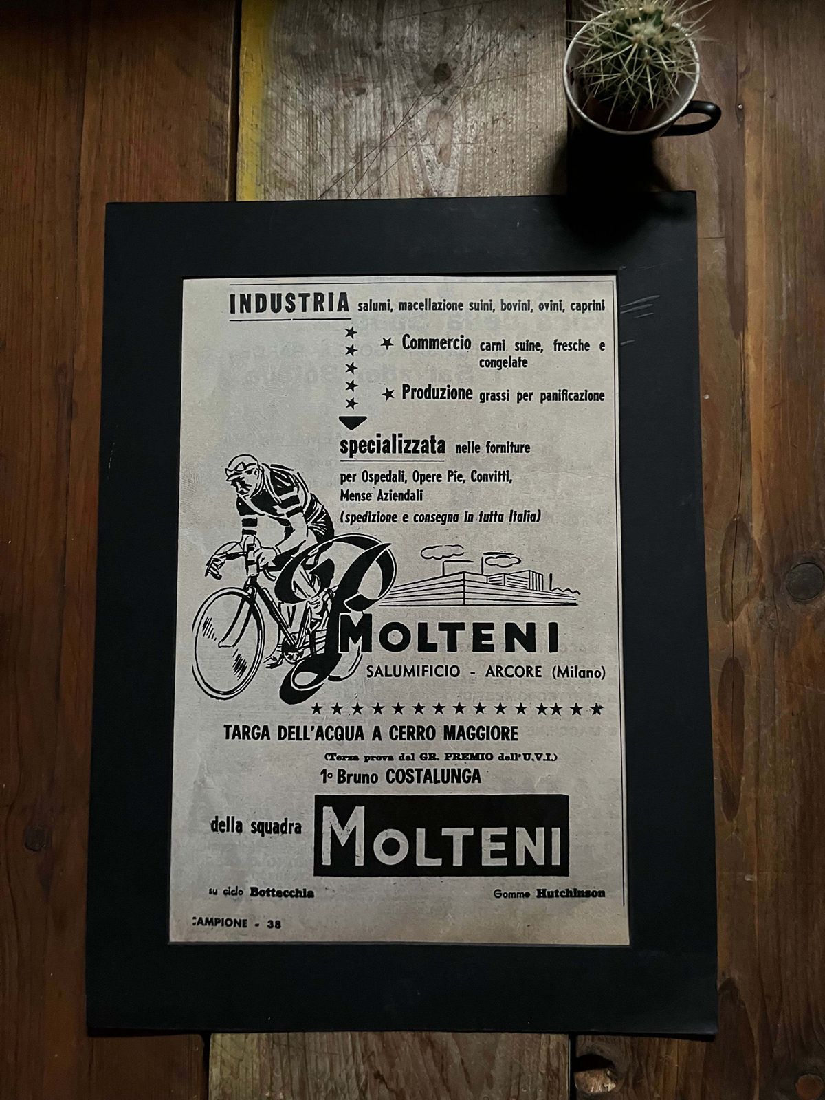 Molteni Giro D'italia Magazine Advertisement C1960