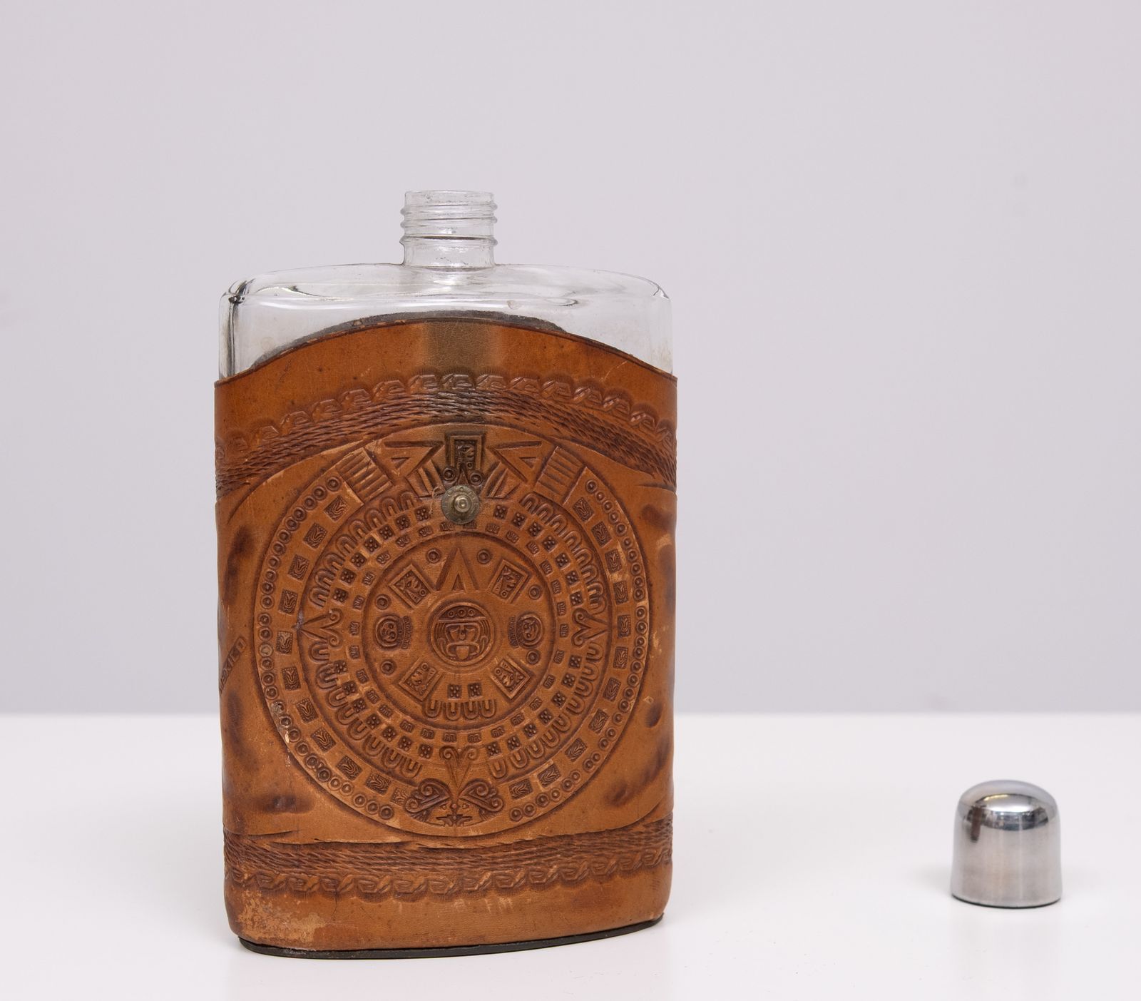 Angel Pazmino Tequila Hip Flask Ecuador Jaren 1960 photo buy