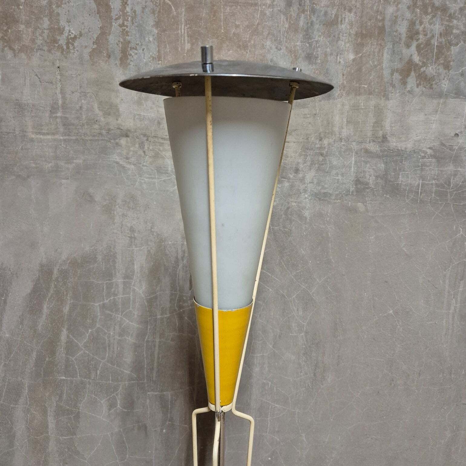 Mid Century Floor Lamp, In The Style Of Stilnovo, 1960s photo vinterior