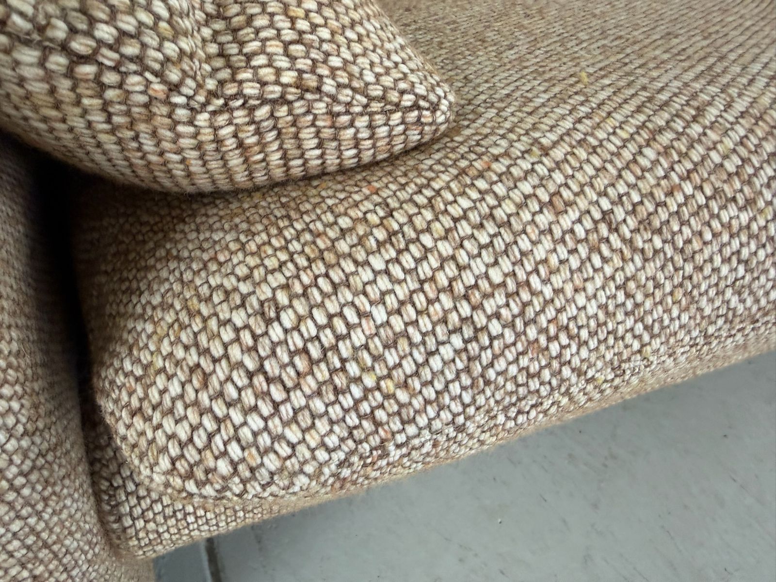 Vico Magistretti "Maralunga" 3 Seater Re Upholstered Full Wool Sofa For Cassina photo vintage