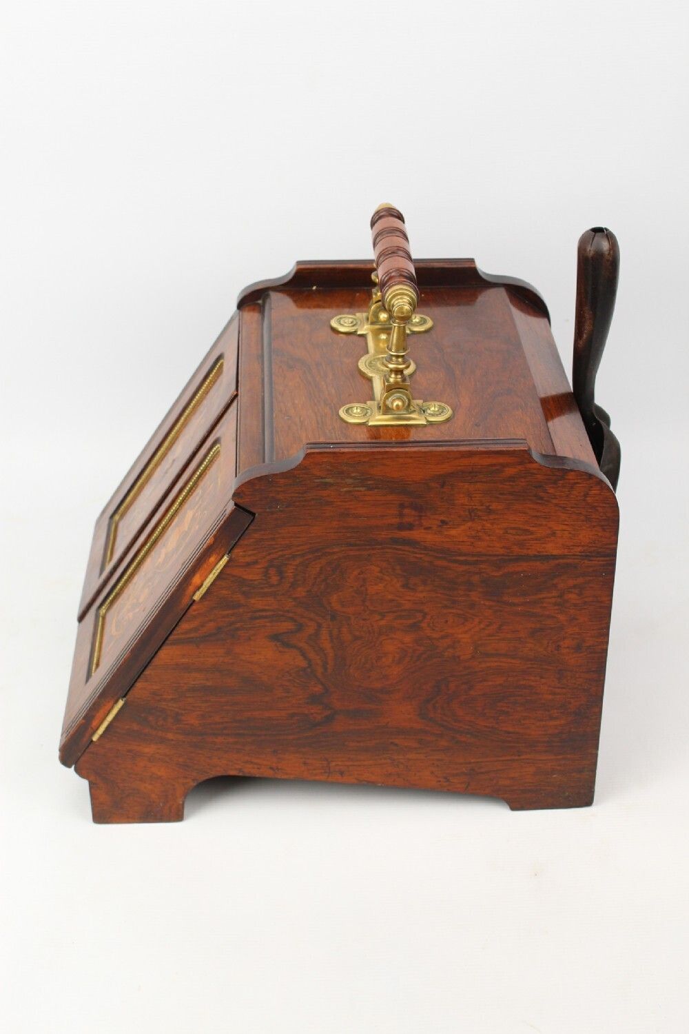 Victorian Inlaid Rosewood Metamorphic Coal Scuttle photo for sale