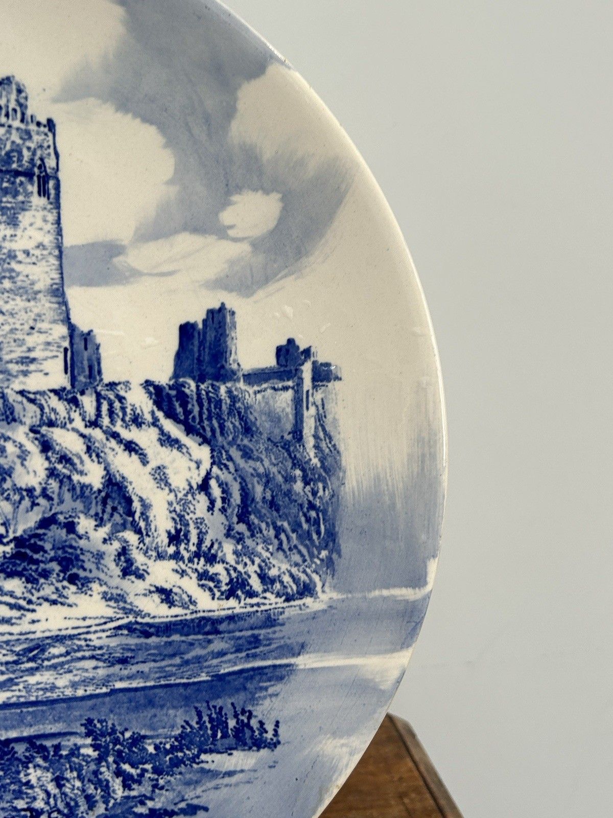 Antique Edwardian Royal Doulton “Pembroke Castle” 34cm Charger Plate photo 52.0