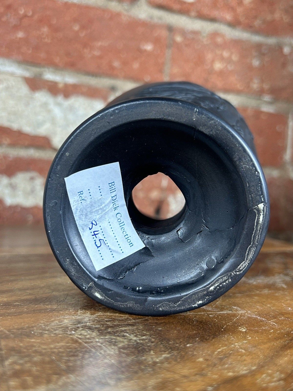 photo furniture Early Black Basalt Vase, Wedgwood Style, Dipping Of Achilles, 19cm