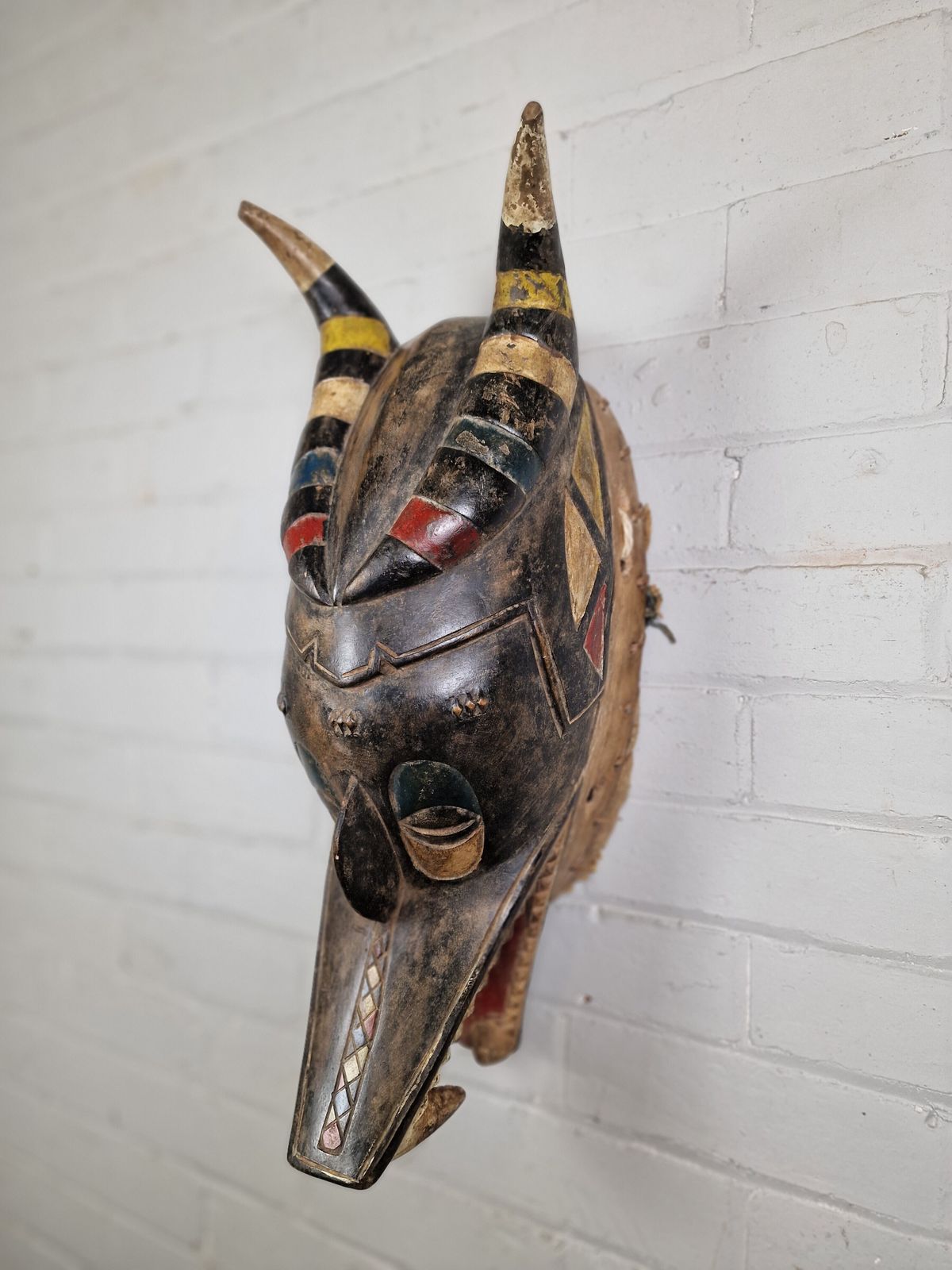 Gouro 'Zamble' Tribal Mask, Ivory Coast. photo Art