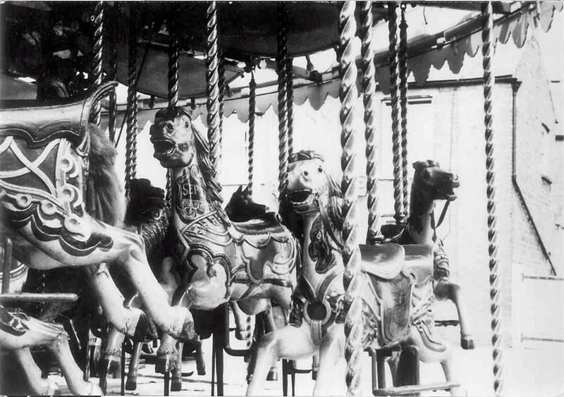photo furniture Exceptional Carousel Horse By Orton & Spooner In Original Factory Paint
