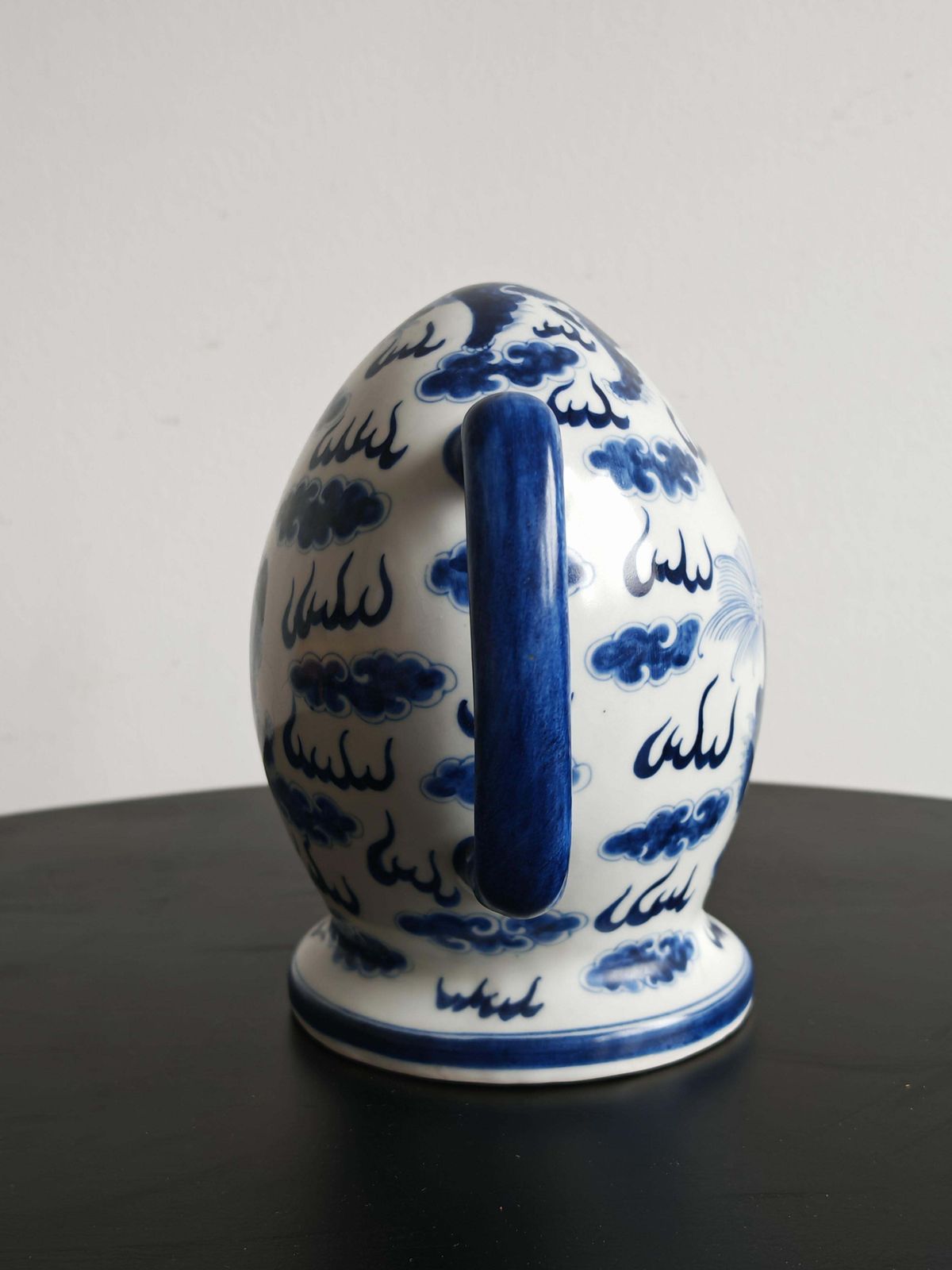 Antique Blue And White Porcelain "Cadogan" Teapot, Guangxu Period, China 19th C. photo vintage