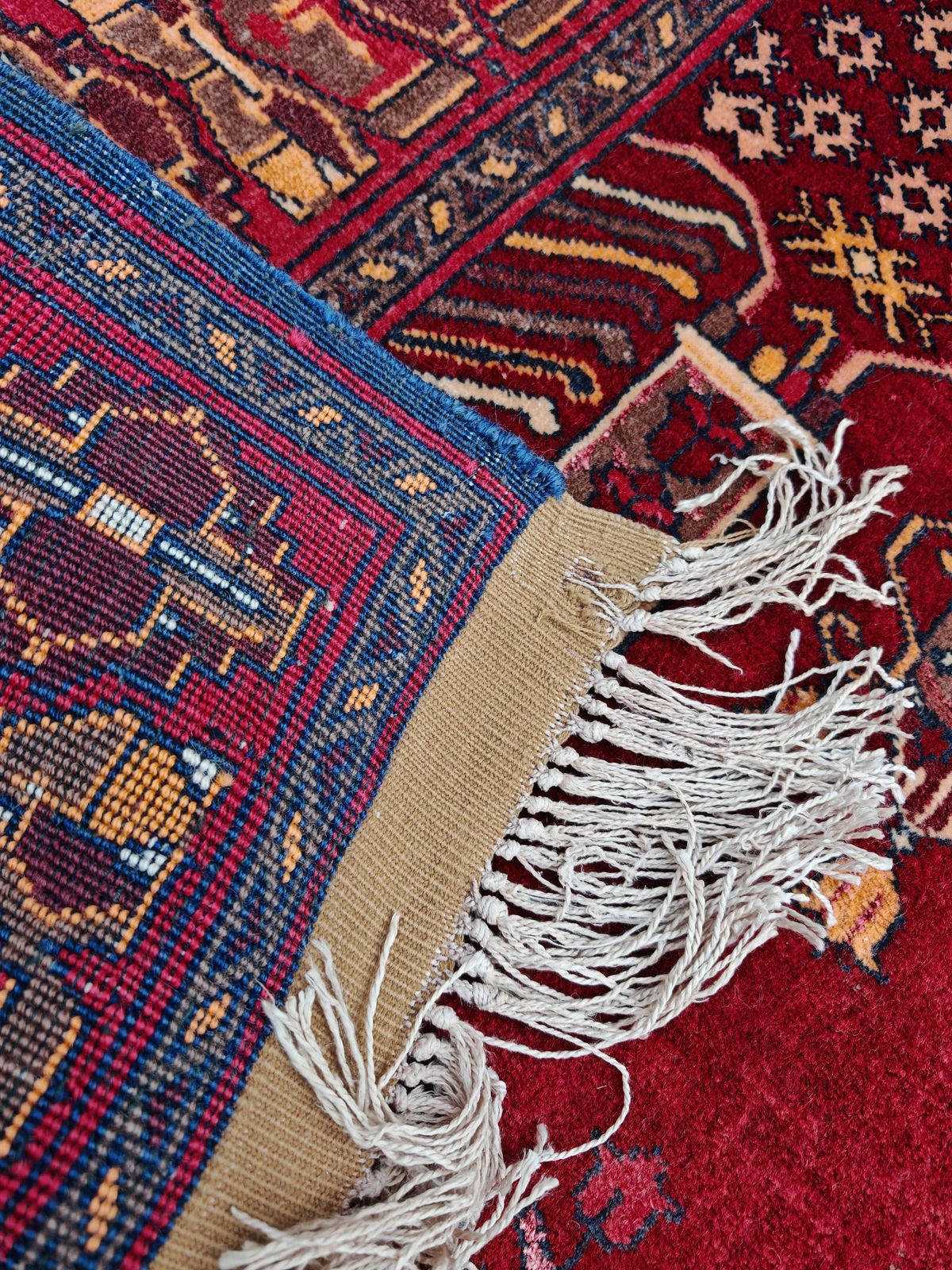 Vintage Aghan Baluch Prayer Rug With Islamic Motifs, Hand Knotted In Afghanistan photo buy