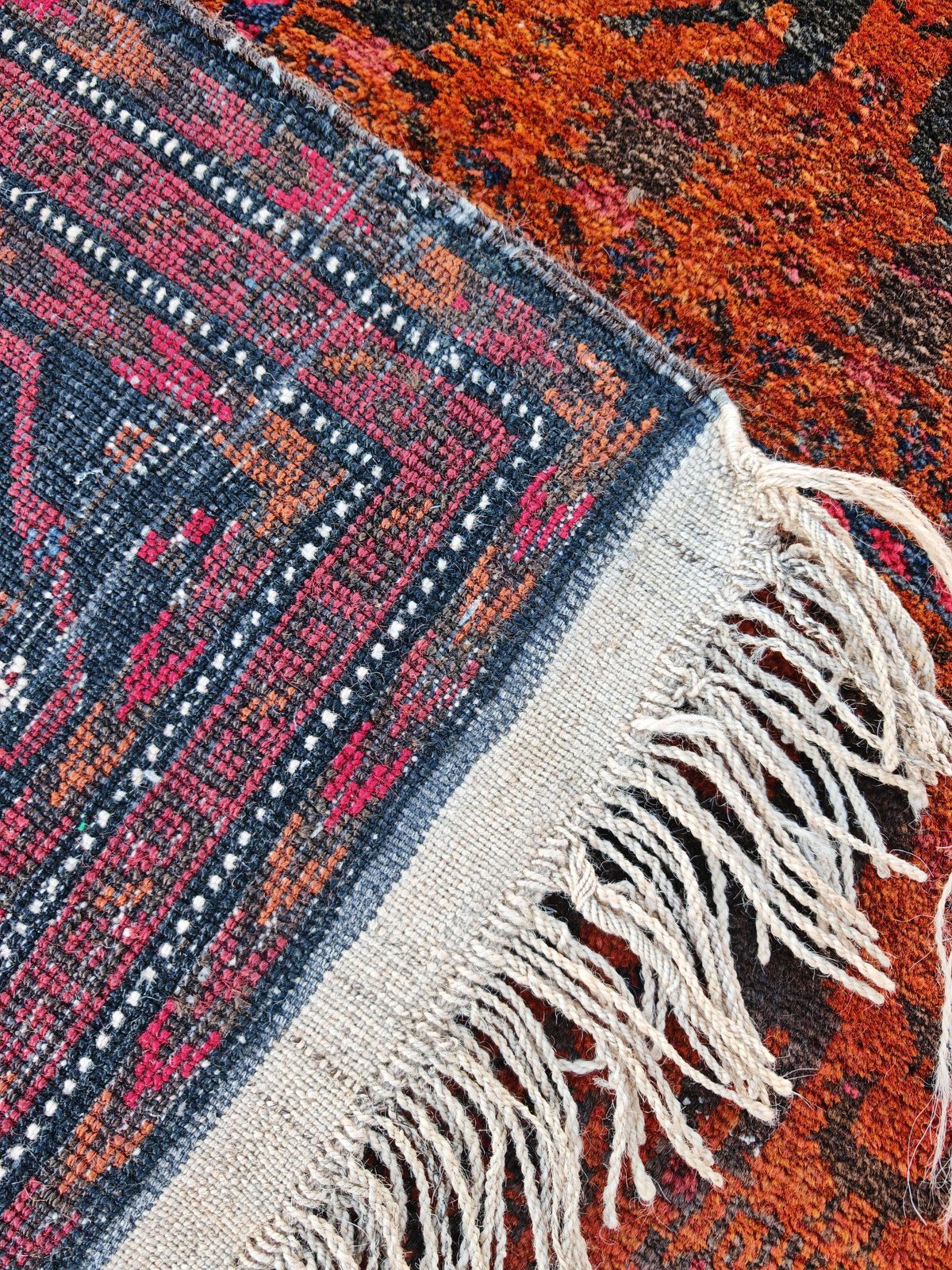 Antique Baluchi Rug With Deer Motif, Hand Knotted And Natural Dyed Wool photo vinterior