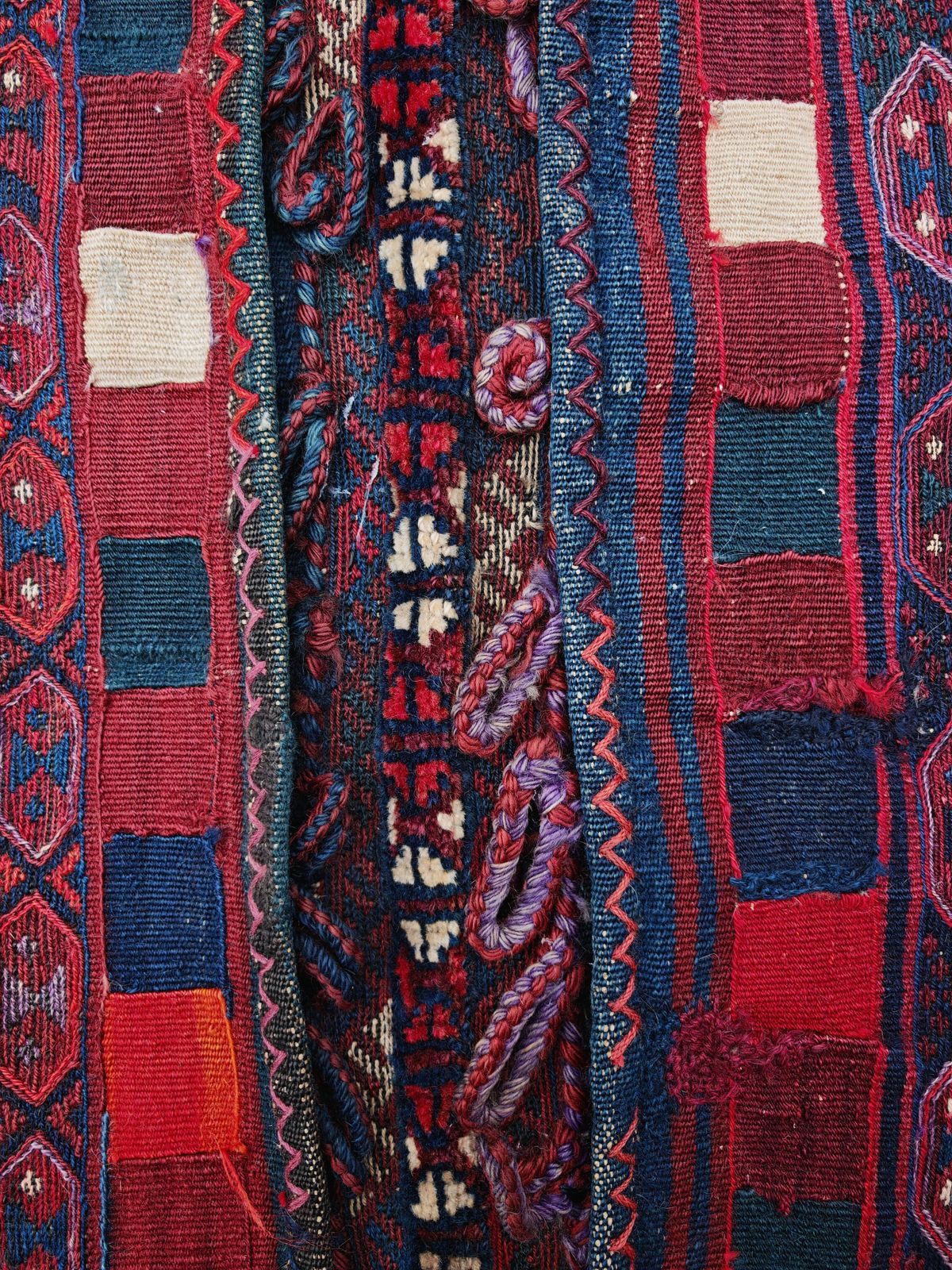 Antique Kurdish Hand Knotted Camel Saddle Rug, Herki Tribe, 19th Century photo Textiles
