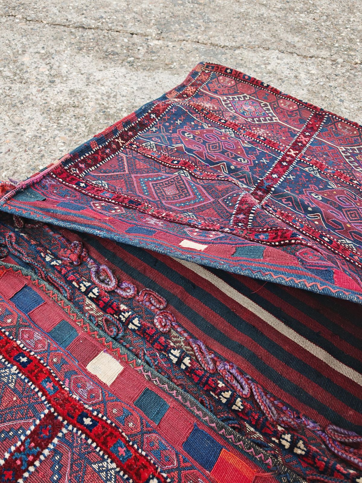 Antique Kurdish Hand Knotted Camel Saddle Rug, Herki Tribe, 19th Century photo 3000.0