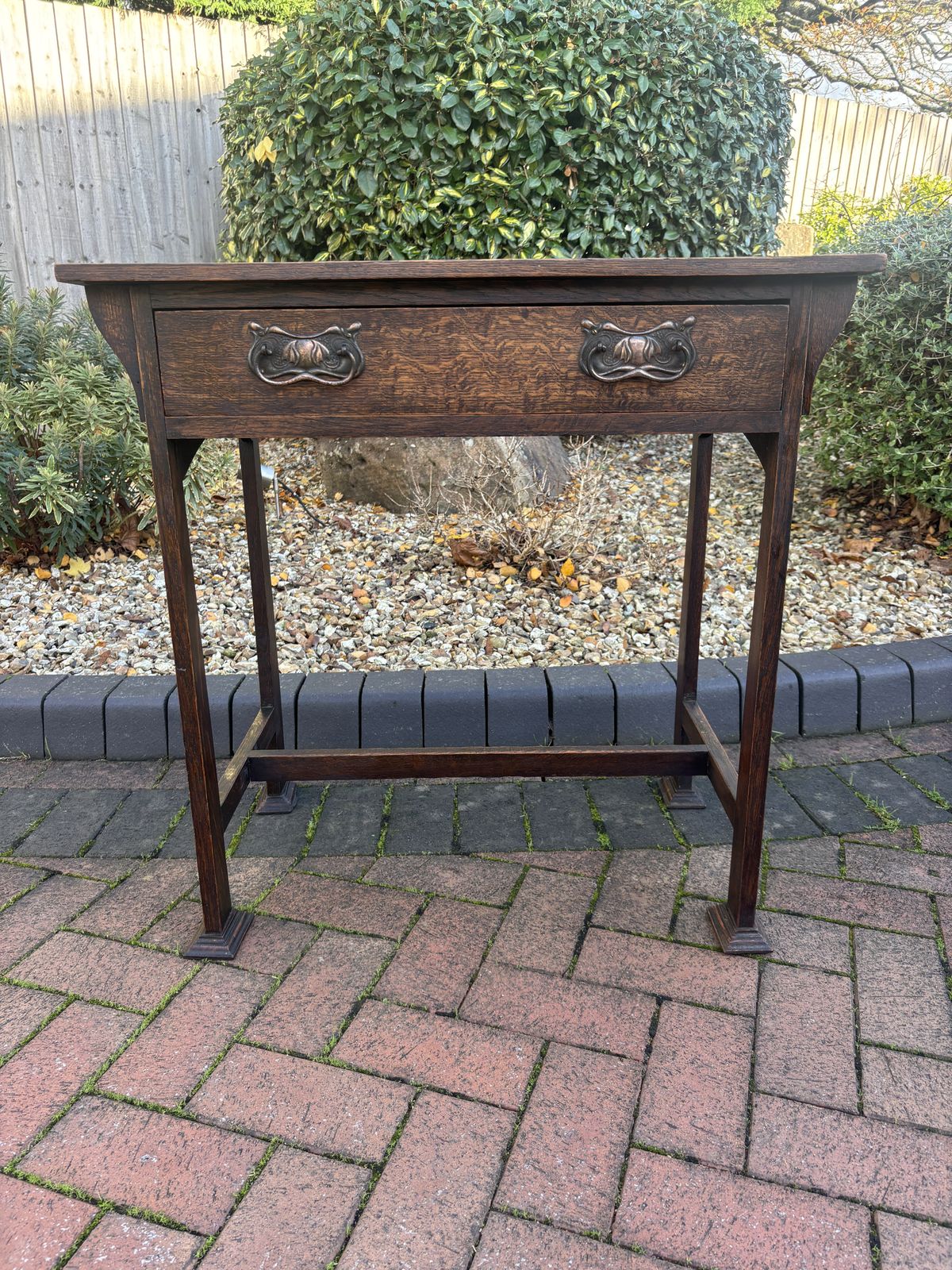 Arts & Crafts Console Table Desk photo for sale