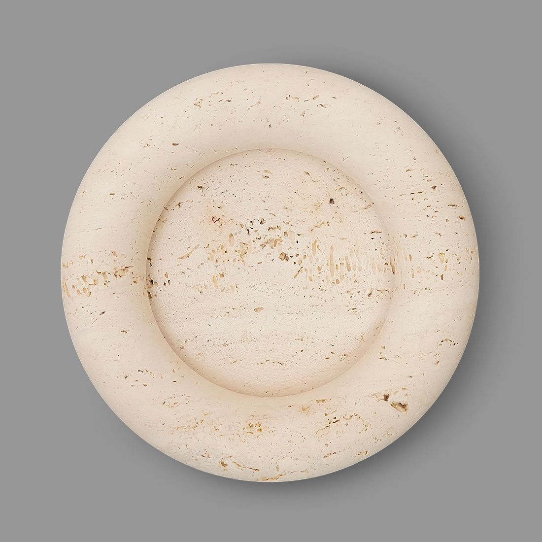 “Voltero” Travertine Bowl By Pier Alessandro Giusti And Egidio Di Rosa For Up & Up, 1970s photo furniture