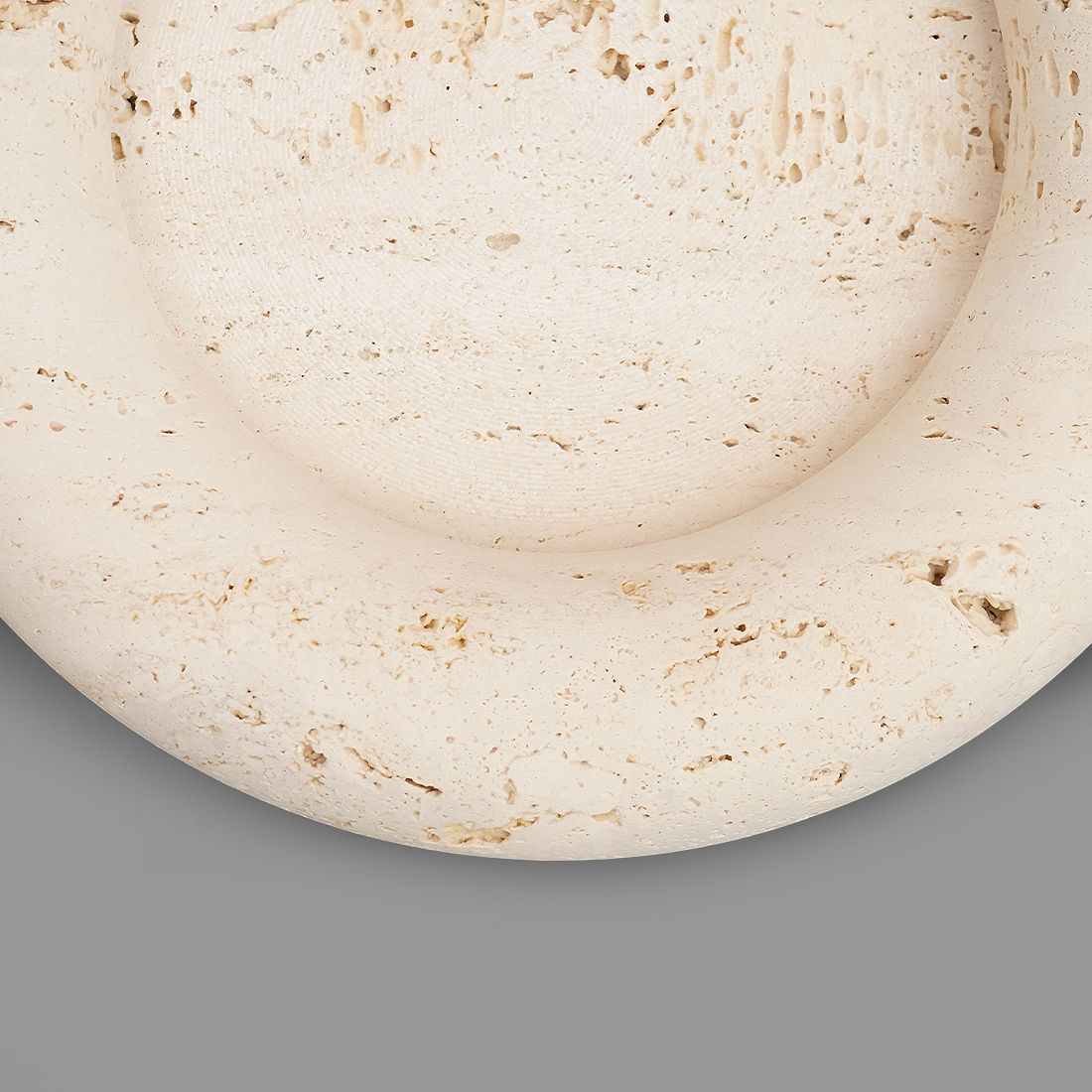 photo furniture “Voltero” Travertine Bowl By Pier Alessandro Giusti And Egidio Di Rosa For Up & Up, 1970s
