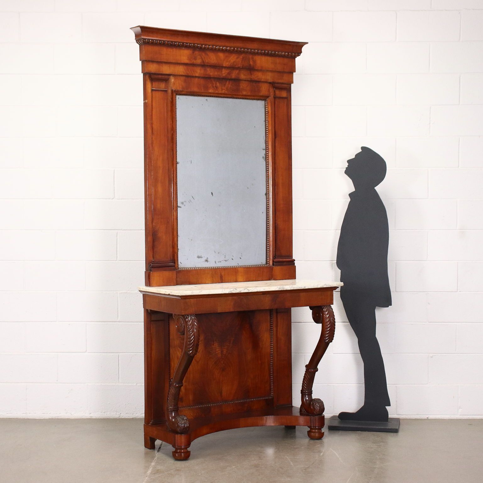 Restoration Console Cherrywood Italy XIX Century photo furniture