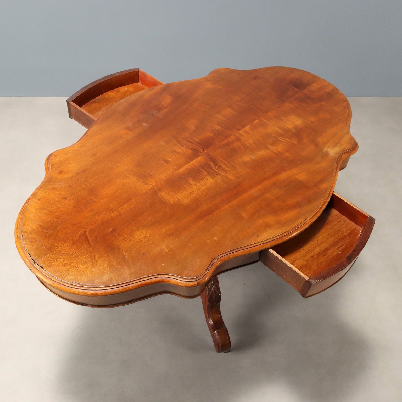 Antique Coffee Table Mahogany Italy Mid XIX Century photo for sale