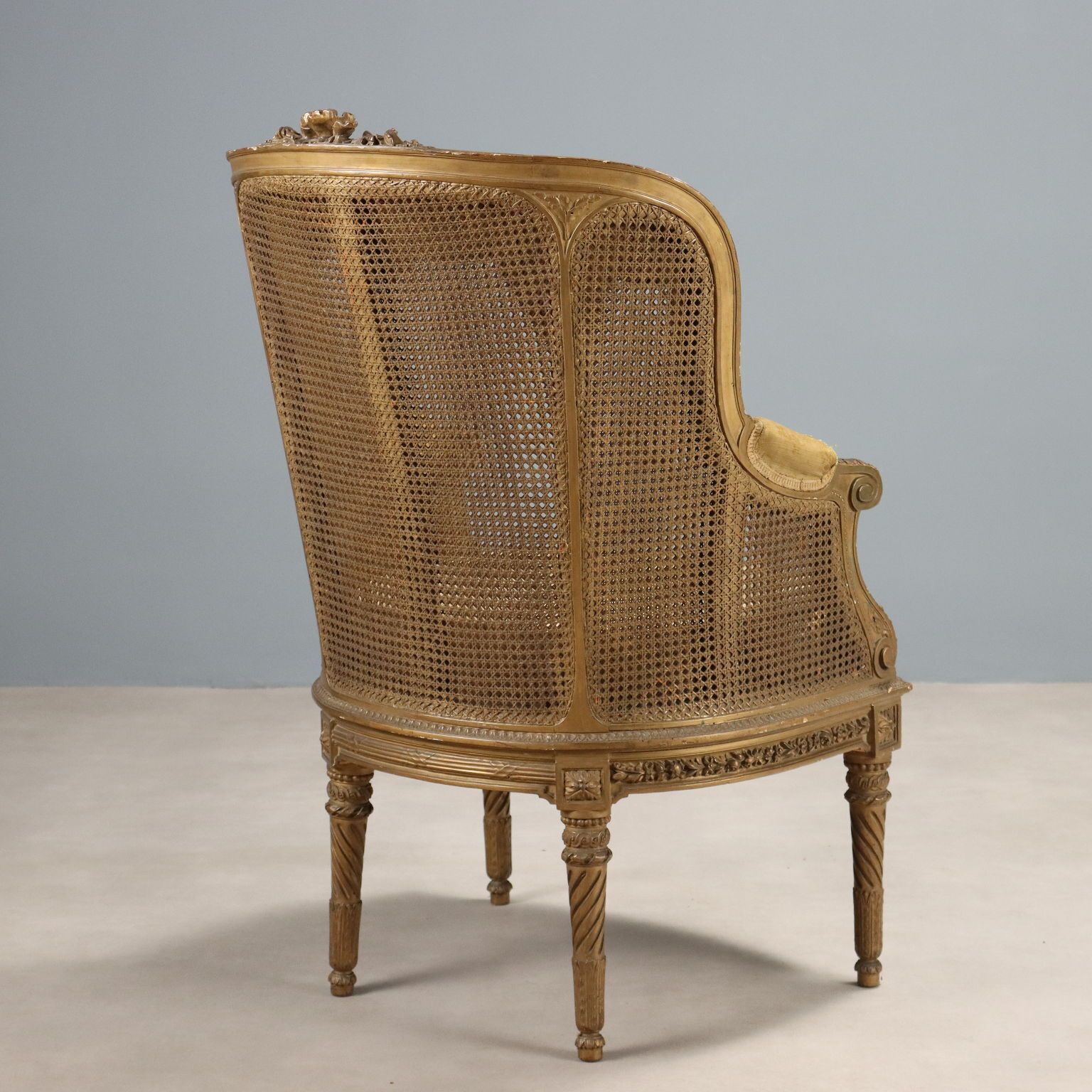 photo furniture Armchair Neoclassical Style Vienna Straw XIX Century