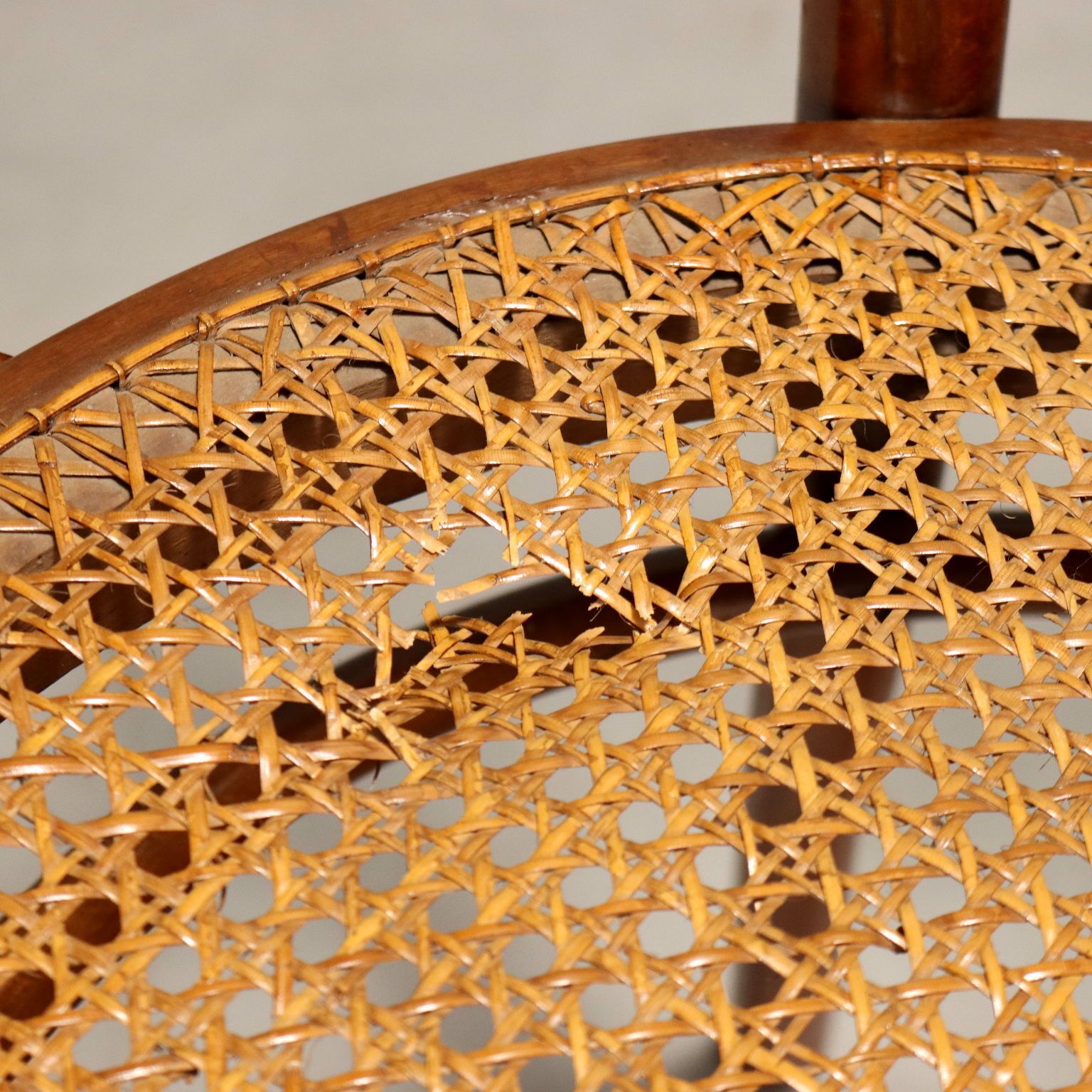 Antique Thonet Armchair Beech Vienna Straw XIX Century photo vinterior
