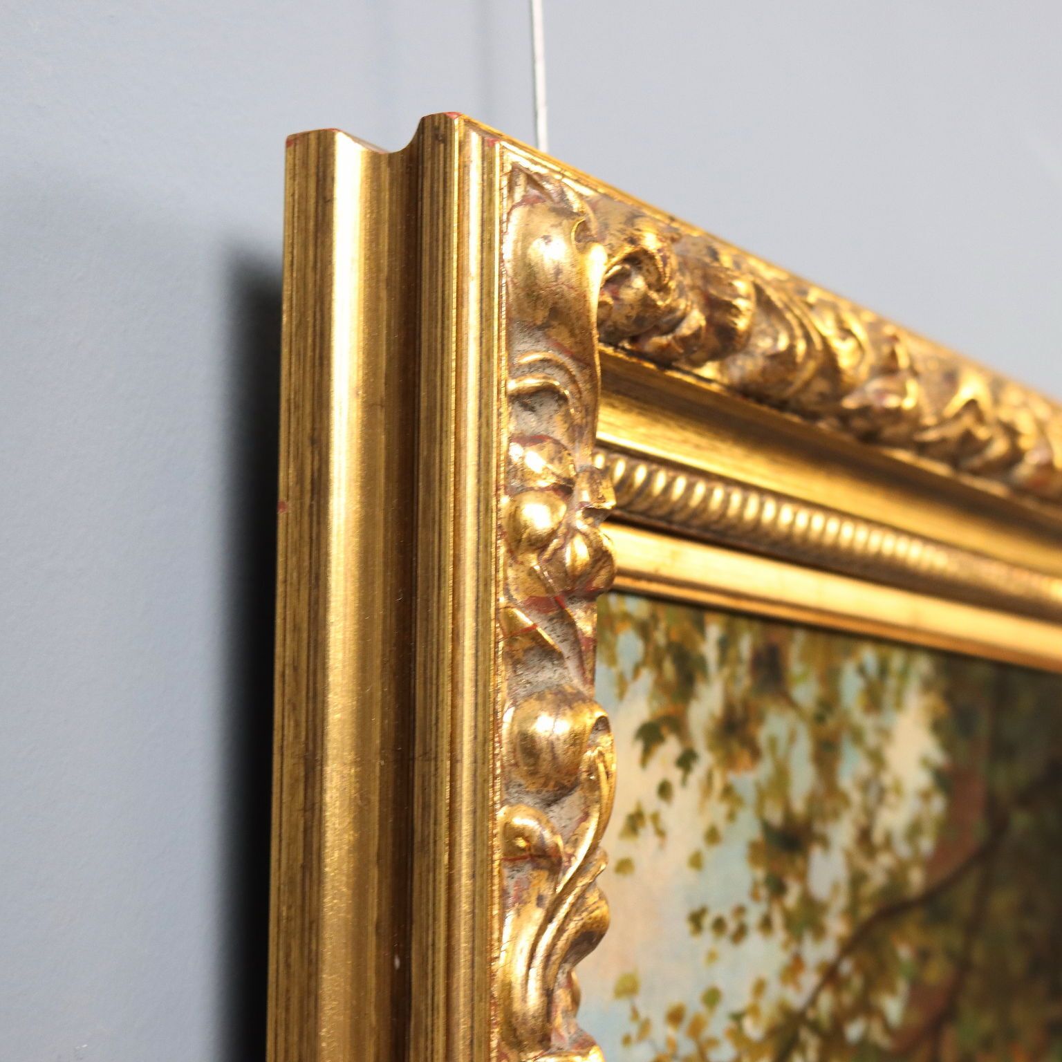 photo vinterior Antique Painting Copy From Benjamin Vautier Oil On Canvas XIX Century