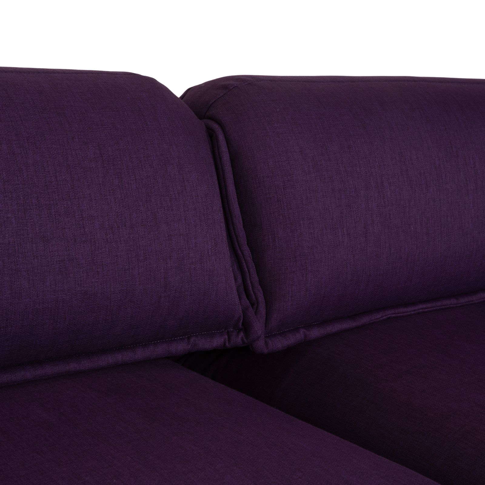 photo furniture Canapé 2 places Rolf Benz Nova en tissu violet aubergine, fonction manuelle