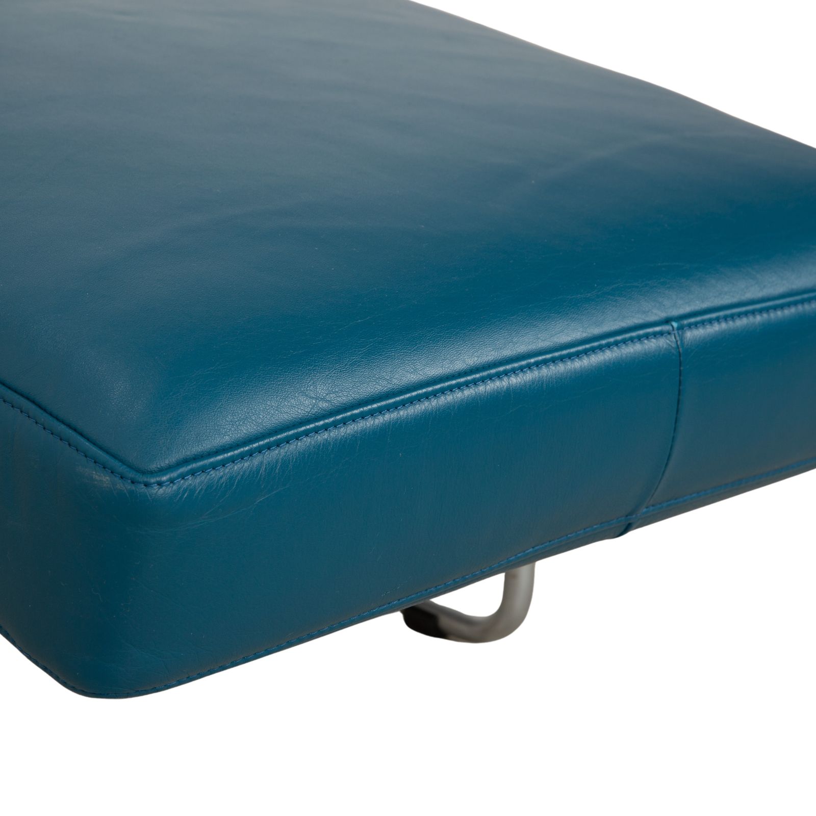 Rolf Benz 680 Leren Chaise Lounge Petrolblauw Manuele Functie photo buy