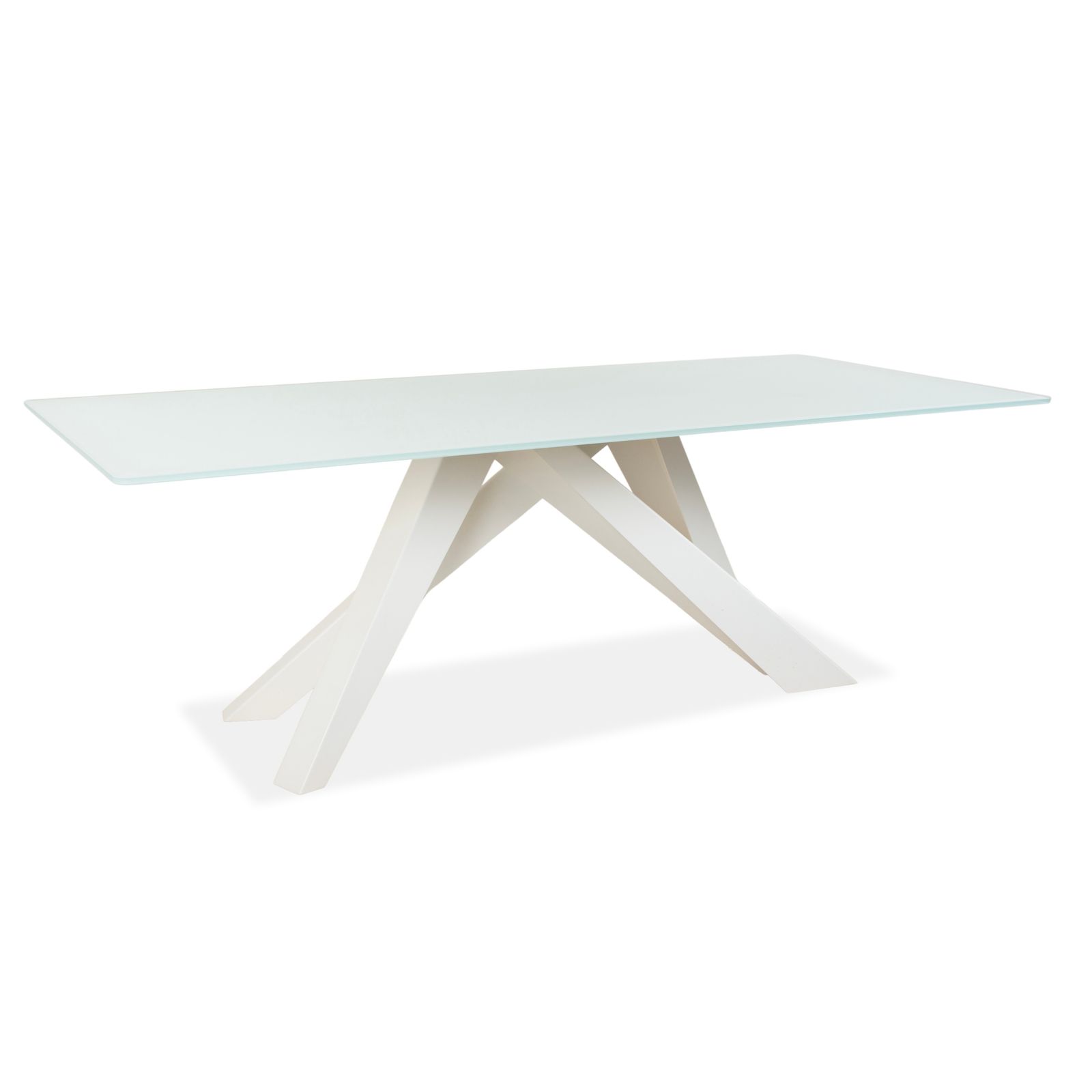 Table à manger Bonaldo Big Glass blanche
