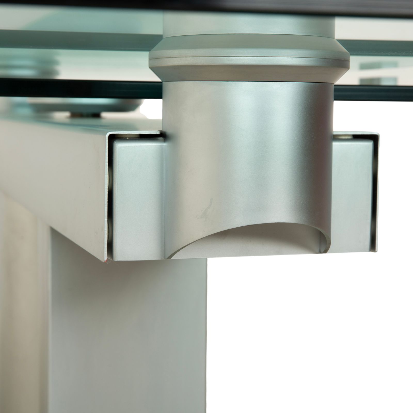 Bacher Nabucco. Glazen Eettafel, Zilver, Uitschuifbaar, Eetkamer, 190/250 X 95 Cm photo buy