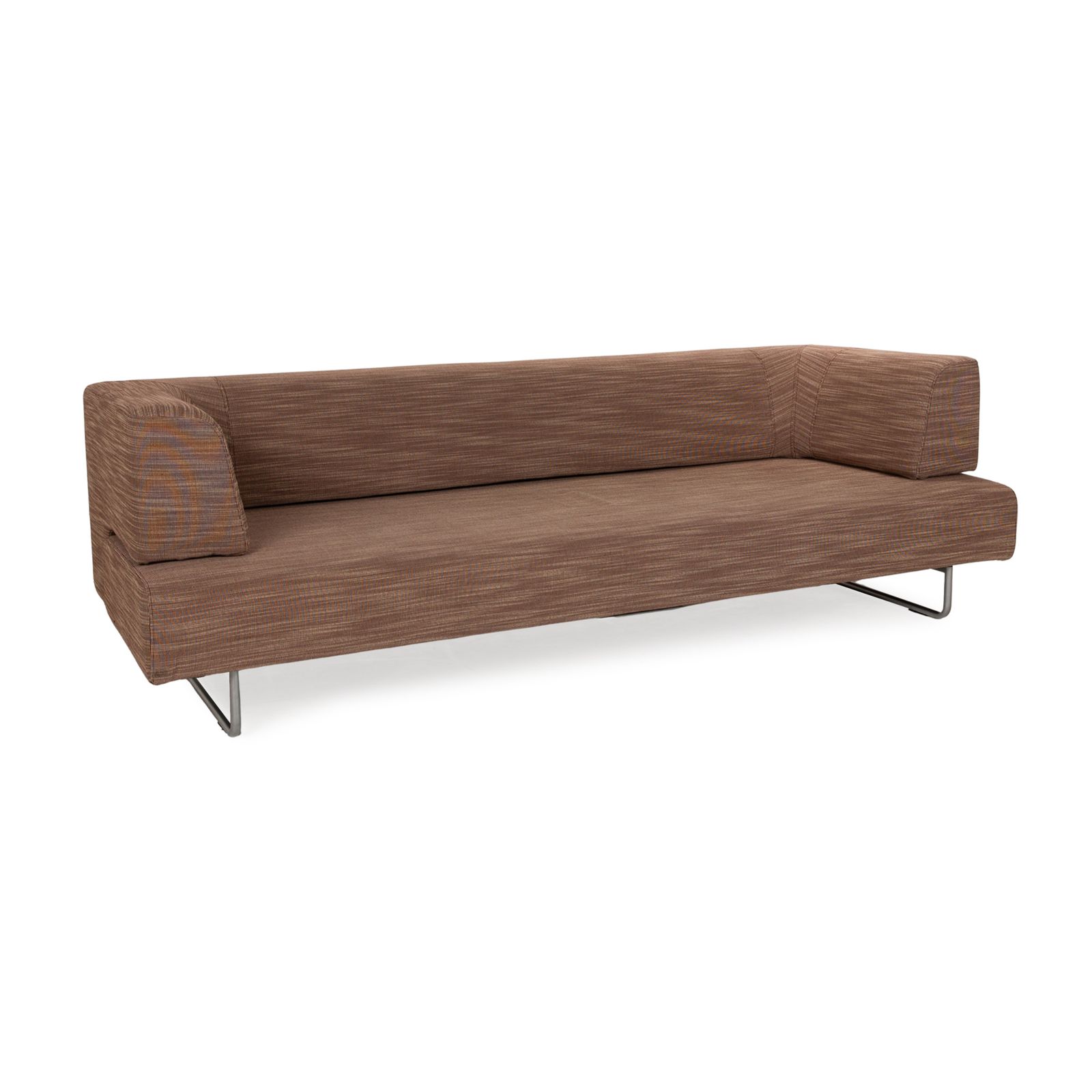 Canapé 3 places Walter Knoll Easy 480 en tissu brun, fonction manuelle photo for sale