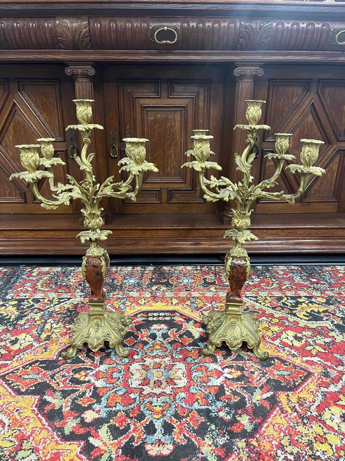 Pair Of Rococo French Candelabra