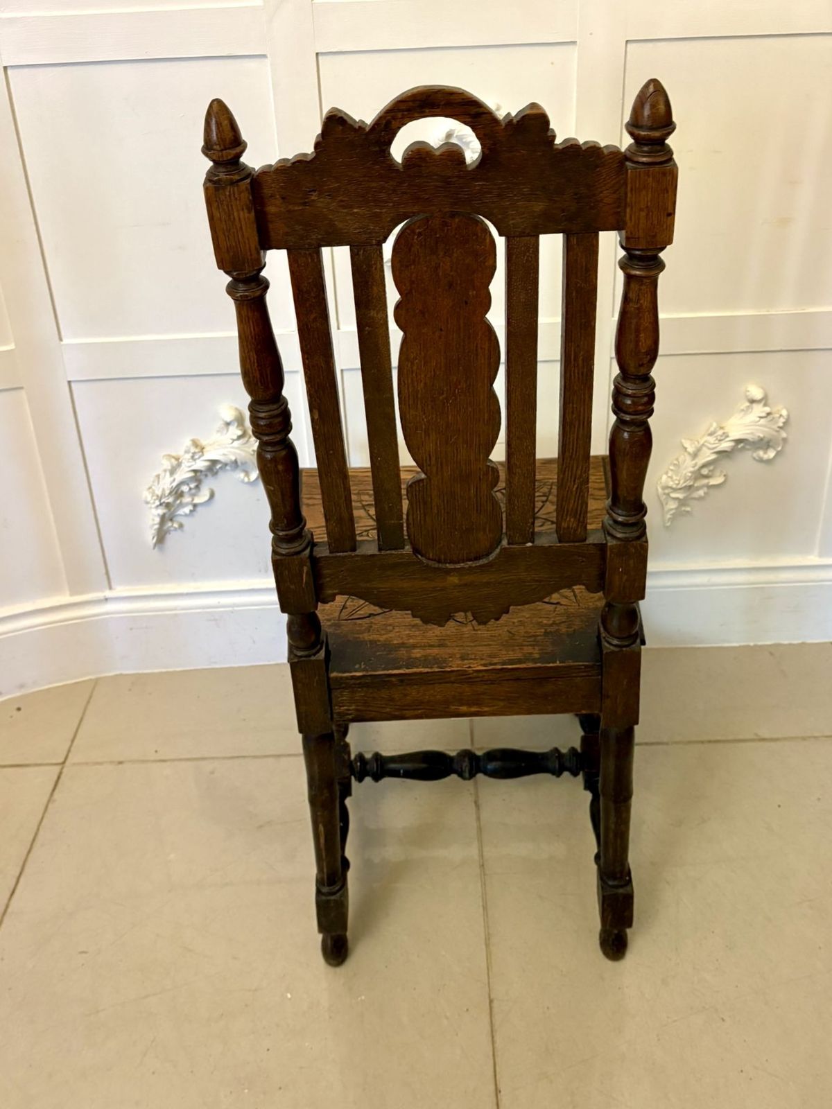 Antique 19th Century Pair Of Quality Carved Oak Side Chairs photo furniture