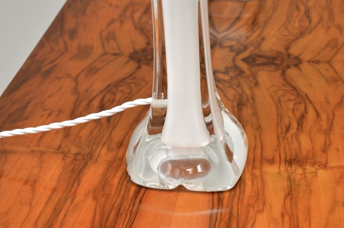 photo furniture Pair Of Vintage Swedish Glass Table Lamps By Paul Kedelv For Flygsfors