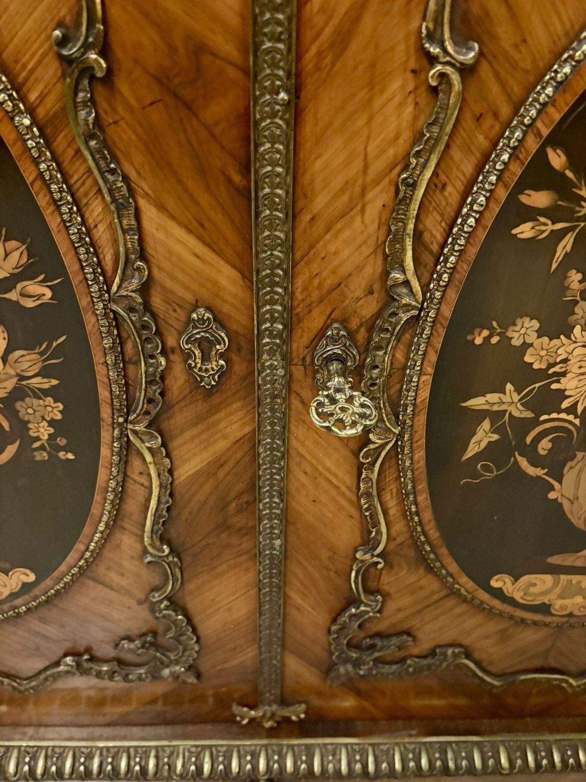 Exceptional Quality Antique French Louis XVI Style Marble Top Side Cabinet photo furniture