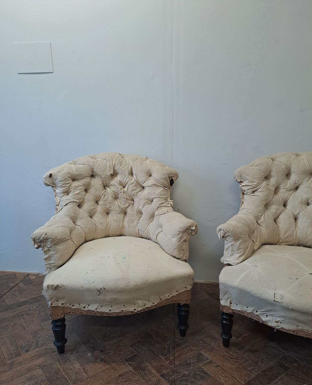 Pair Of Napoleon III Upholstered Armchairs photo 950.0