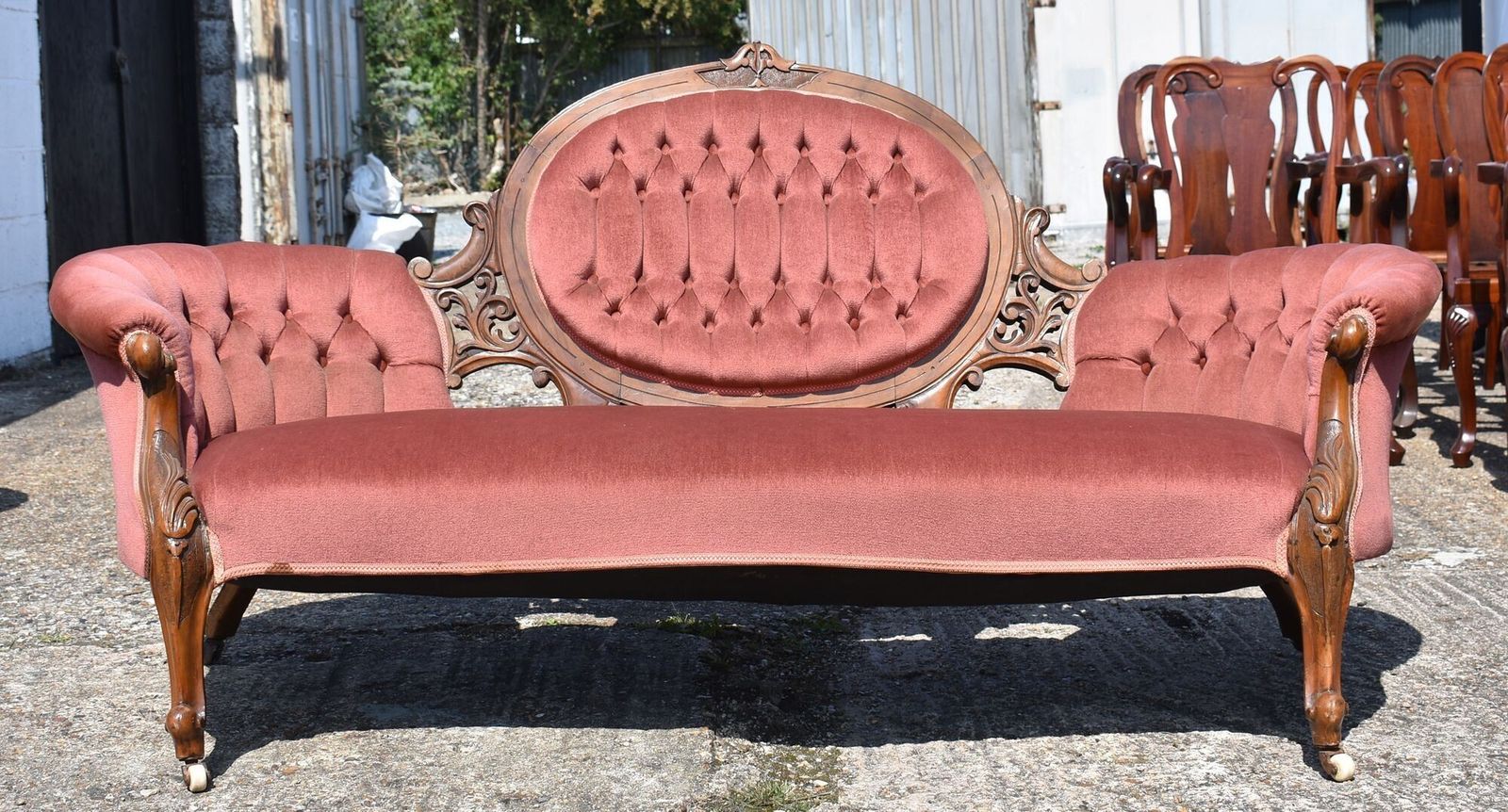 Victorian Walnut Sofa photo furniture