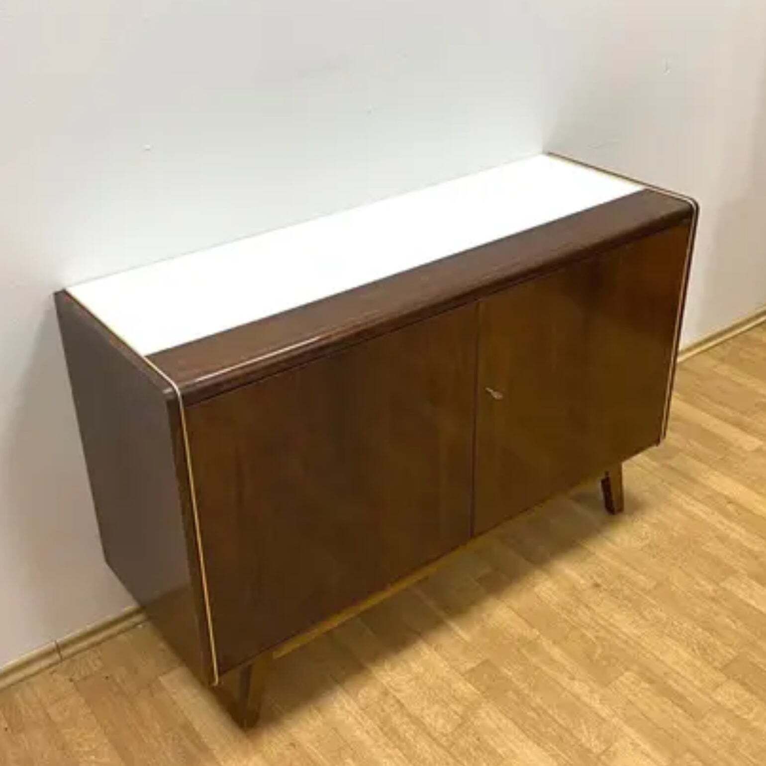 Retro Cabinet By Bohumil Landsman For Jitona, Brussels Style, 1960s photo vinterior