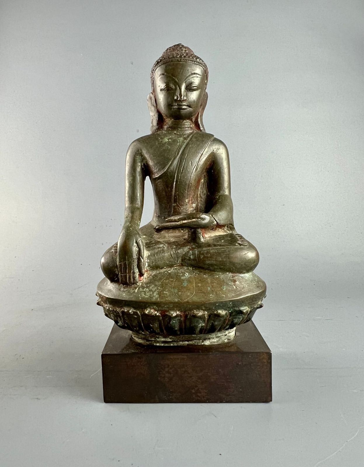 Burmese Or Thai Bronze Buddha In Bhumisparsha Mudra, Circa 1800