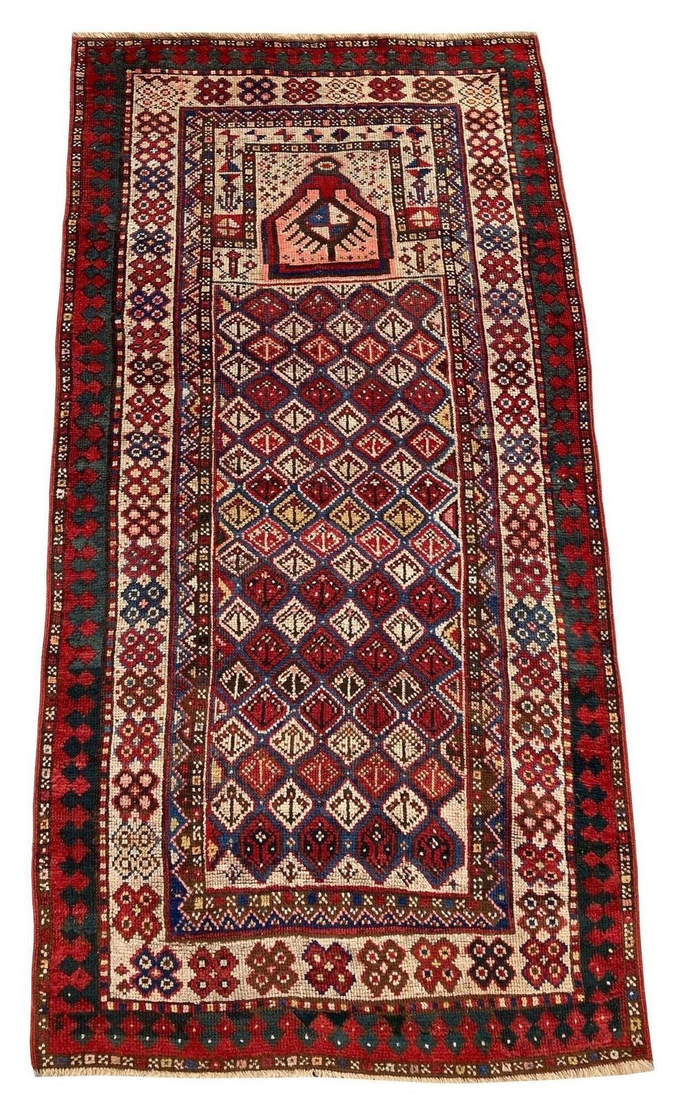 Antique Caucasian Gendje Prayer Rug 1.90m X 0.98m photo furniture