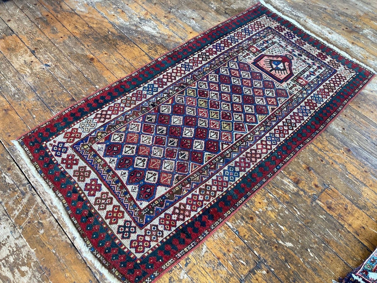 Antique Caucasian Gendje Prayer Rug 1.90m X 0.98m photo 1900.0