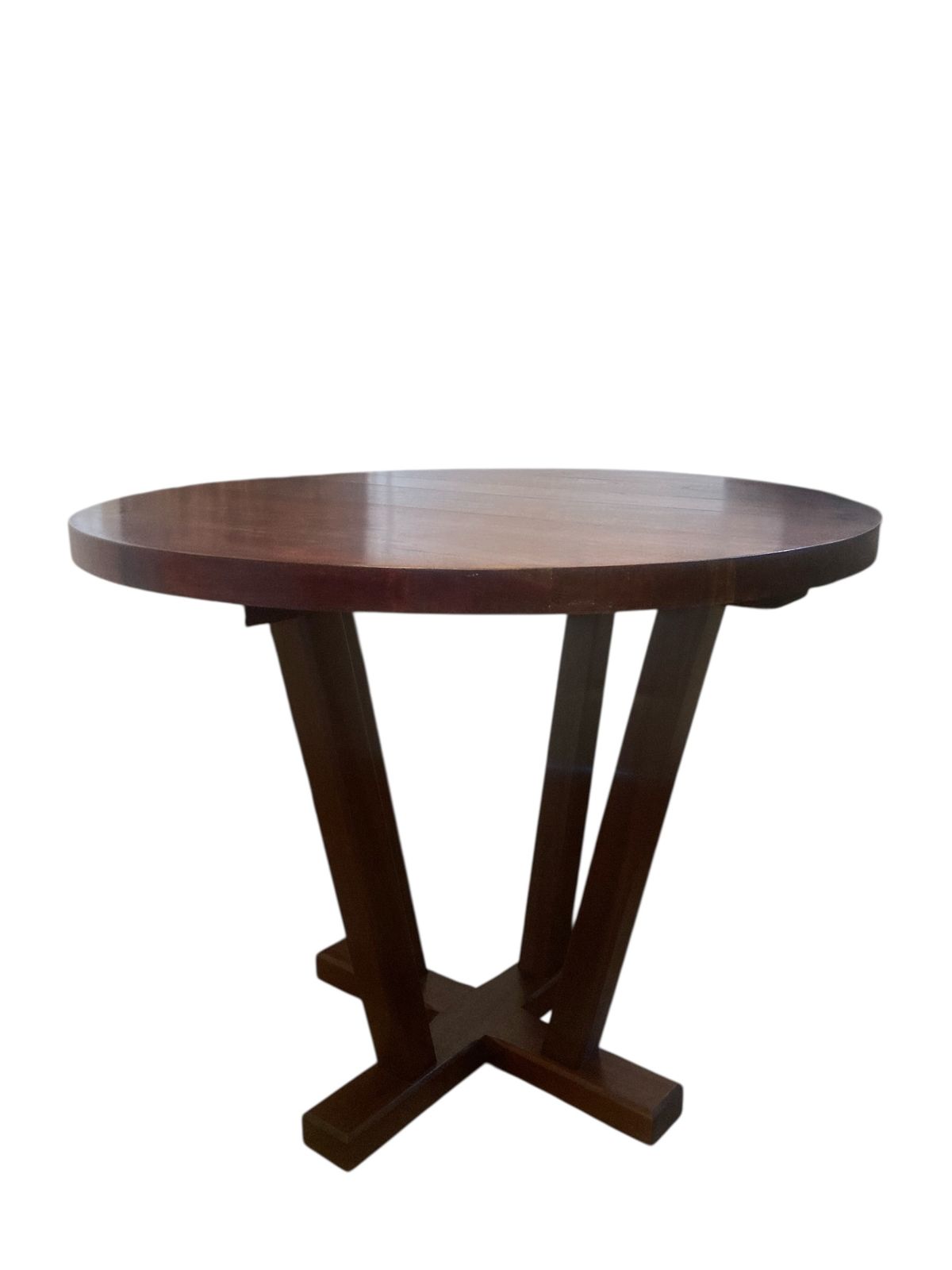 photo furniture 4 Person Circular Mahogany Dining Or Restaurant Table
