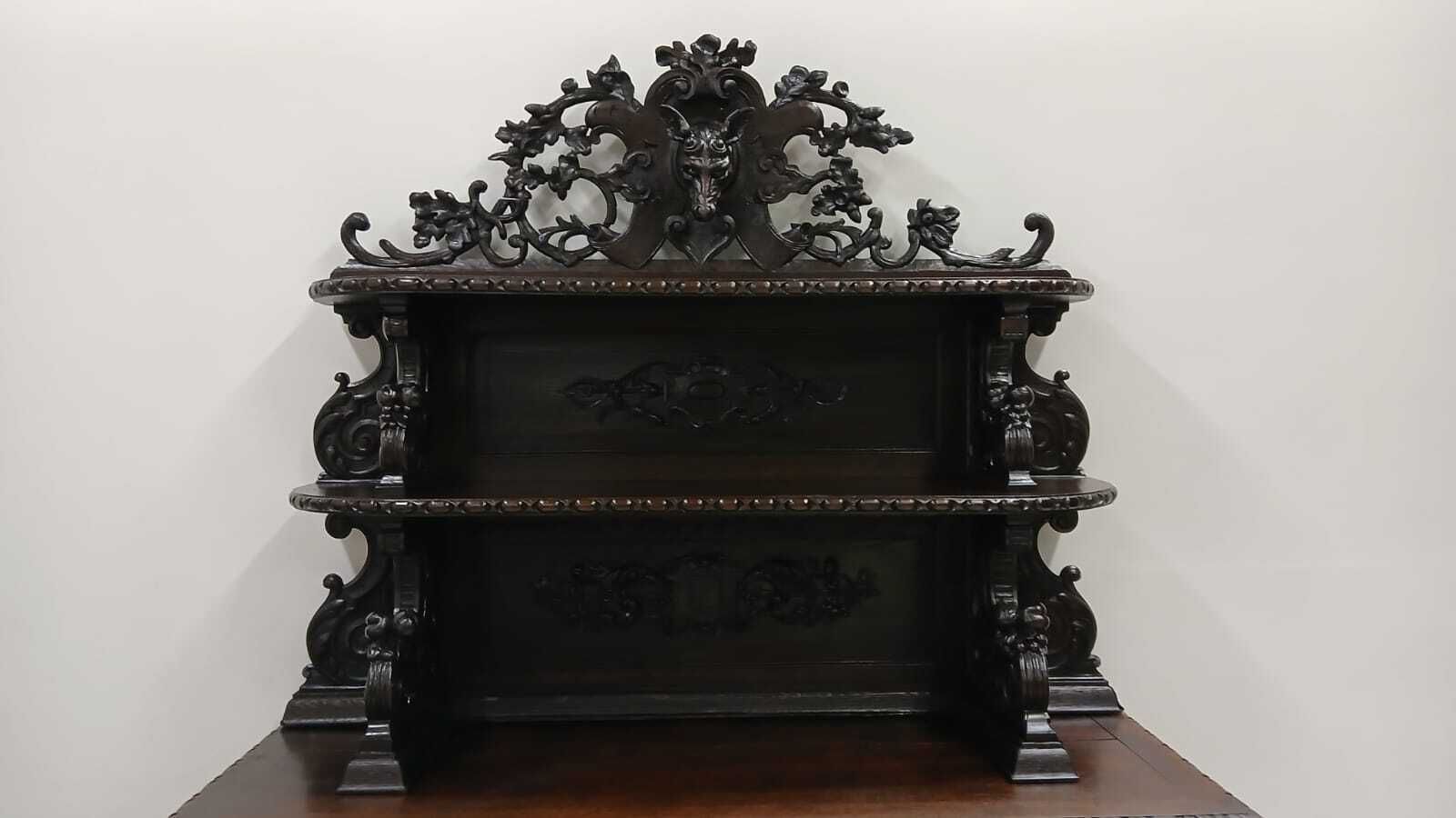 Antique Oak Carved French Renaissance Hunters Sideboard photo buy