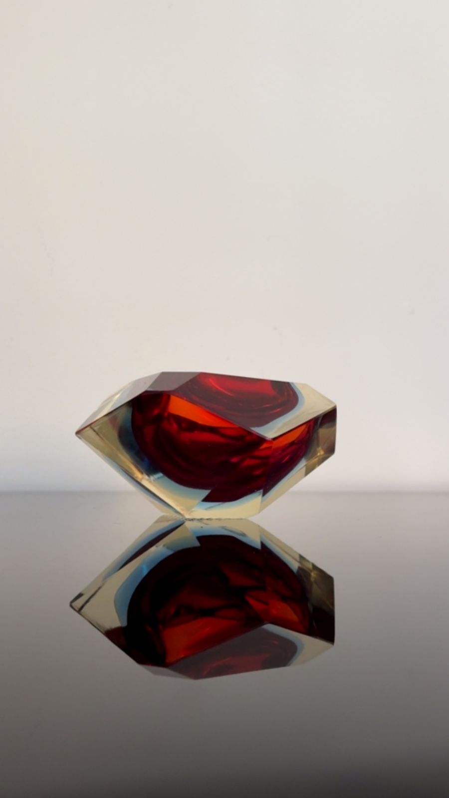 Murano Ashtray By Flavio Poli For Seguso Sommerso, Italy Circa 1962