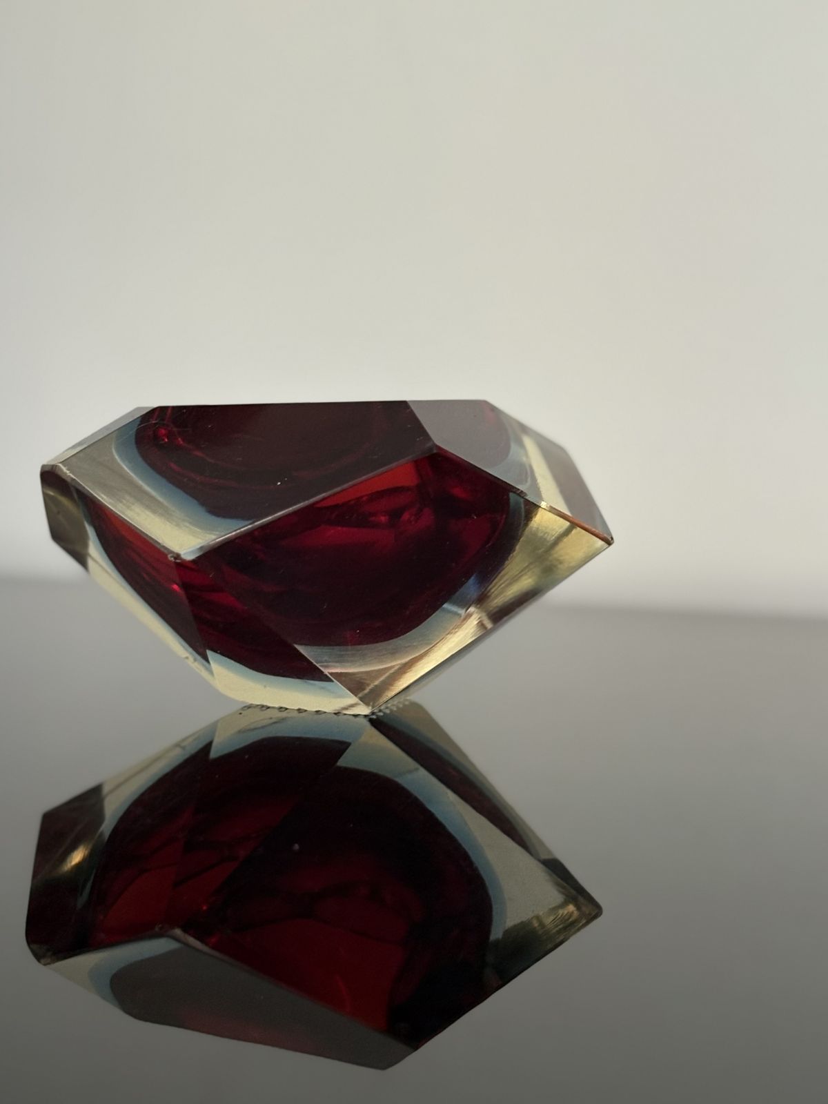 Murano Ashtray By Flavio Poli For Seguso Sommerso, Italy Circa 1962 photo vinterior