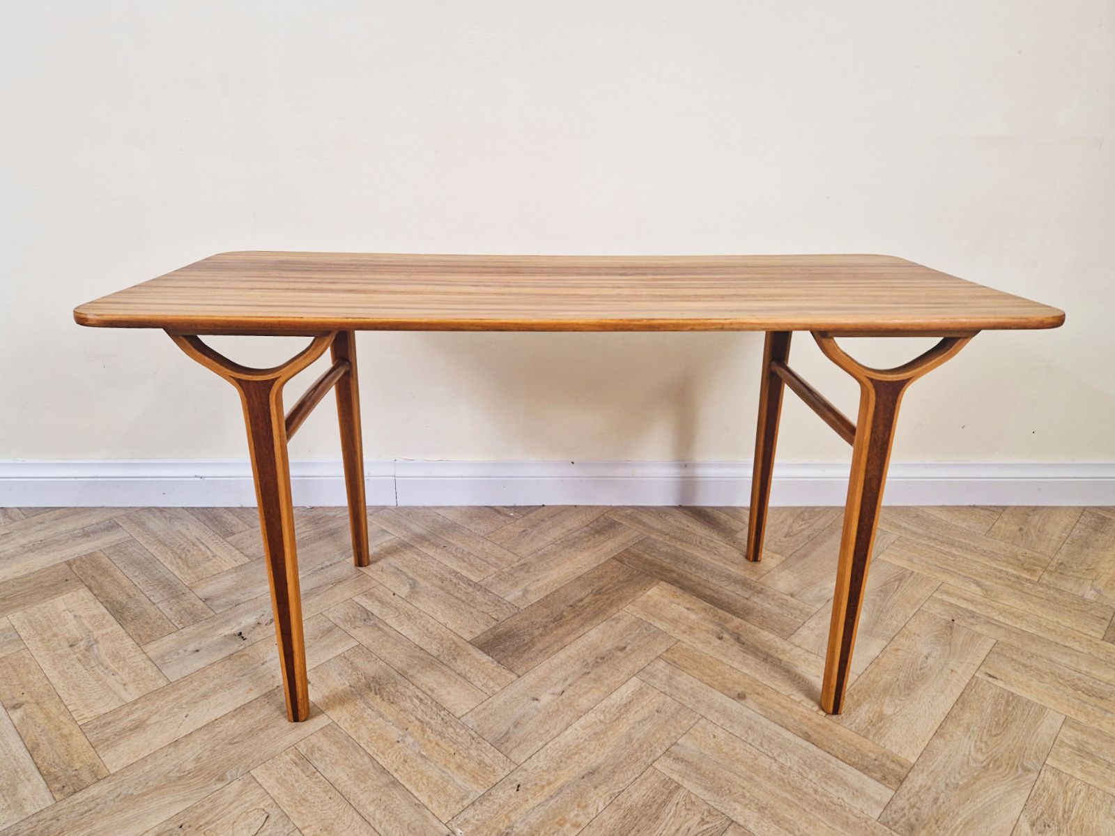Peter Hvidt & Orla Mølgaard Nielsen Danish 'Ax Series' Tigerwood Coffee Table