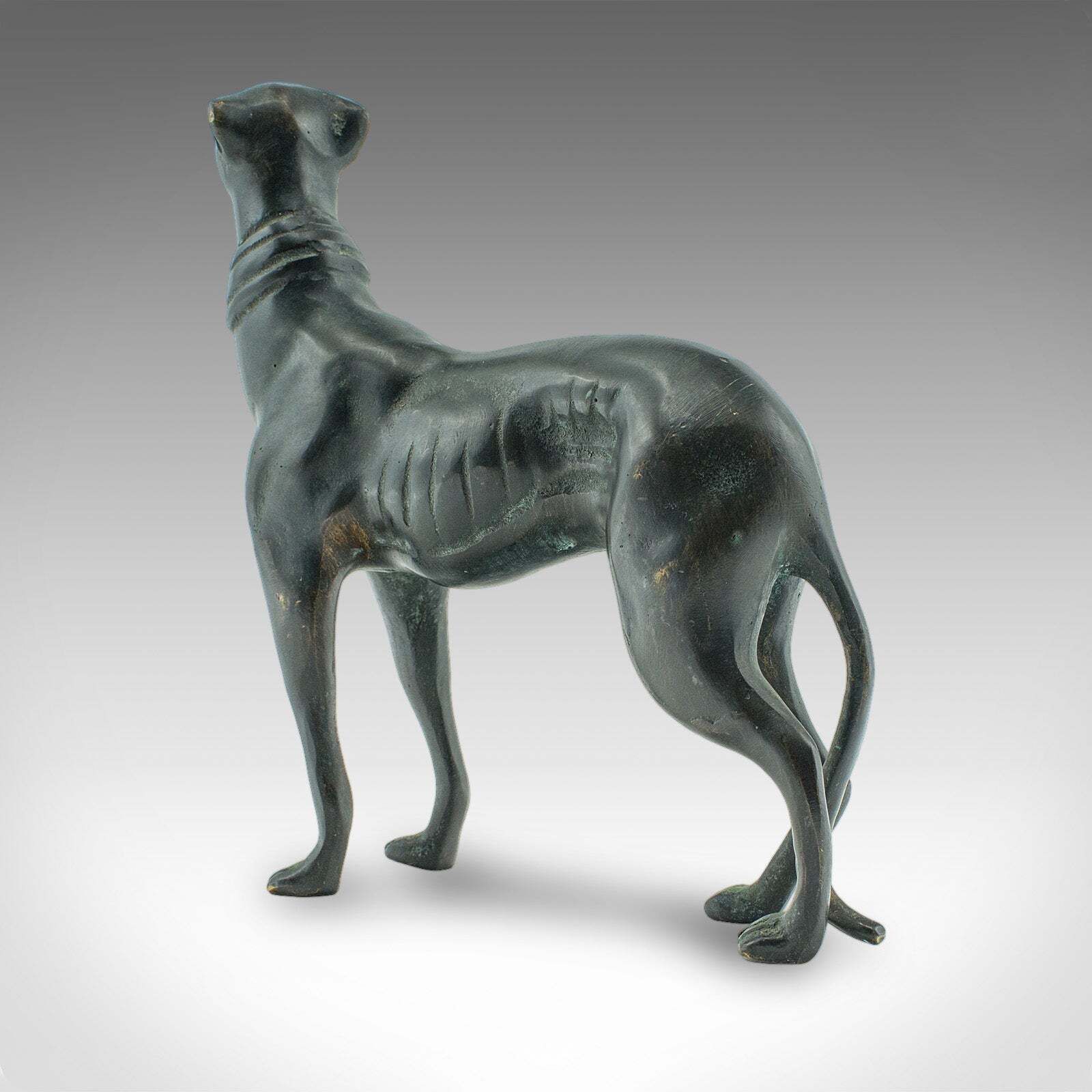 Antique Greyhound Figure, French, Bronze, Dog Paperweight, Ornament, Victorian photo buy