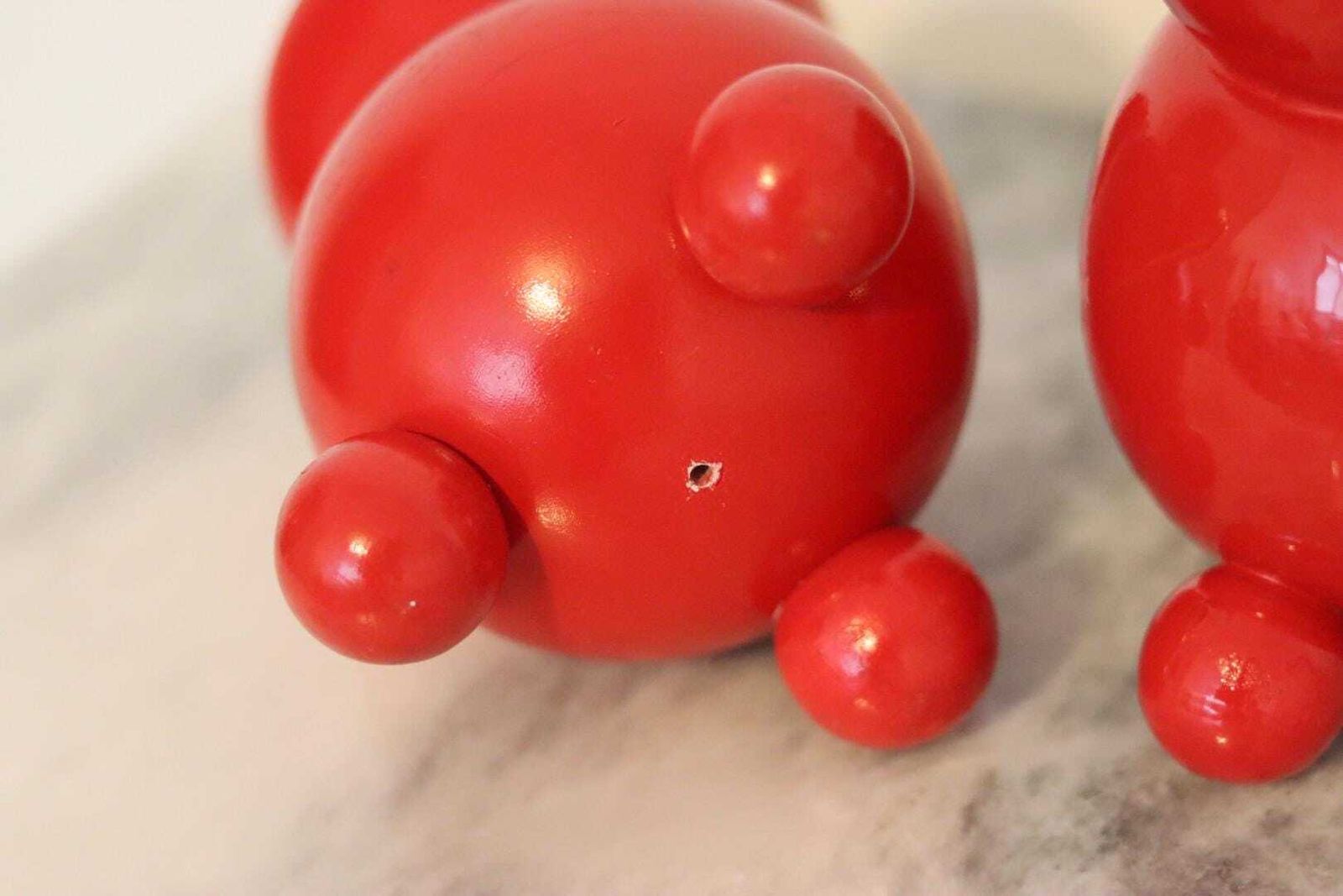 Pair Of Swedish Dala Ball Candle Holders photo Home Decor