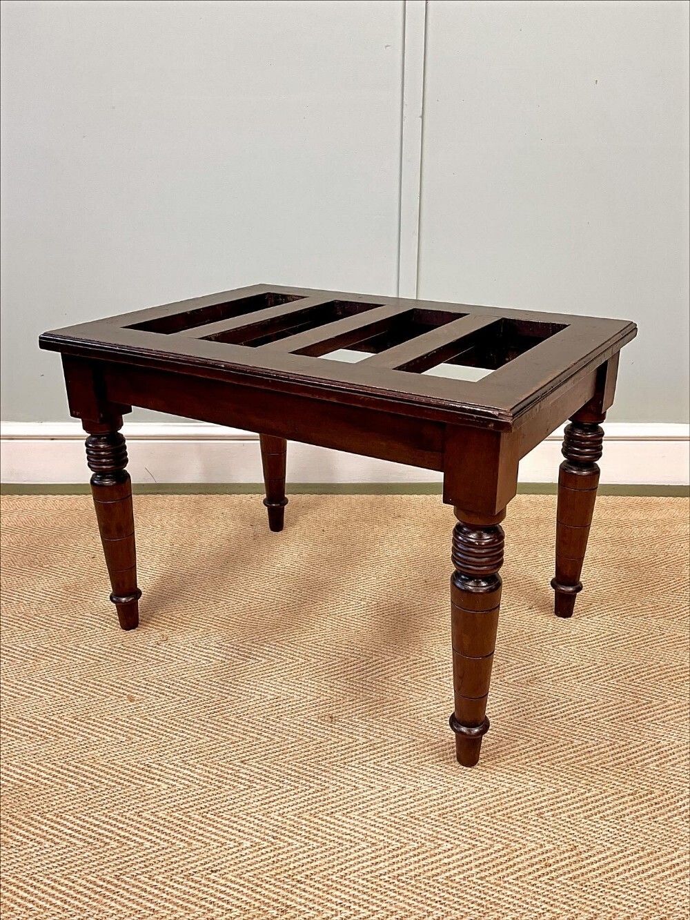 19th Century Mahogany Luggage Stand photo for sale