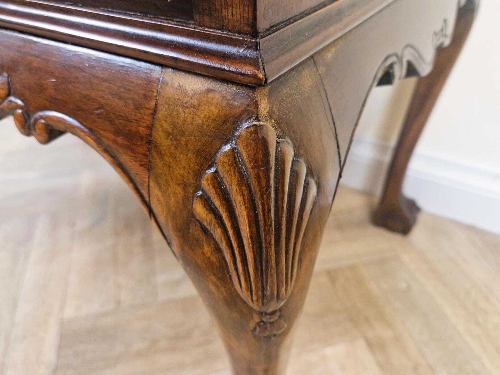 Merryweather Vintage Edwardian Regency Walnut & Oak Burr Writing Desk Bureau photo vinterior