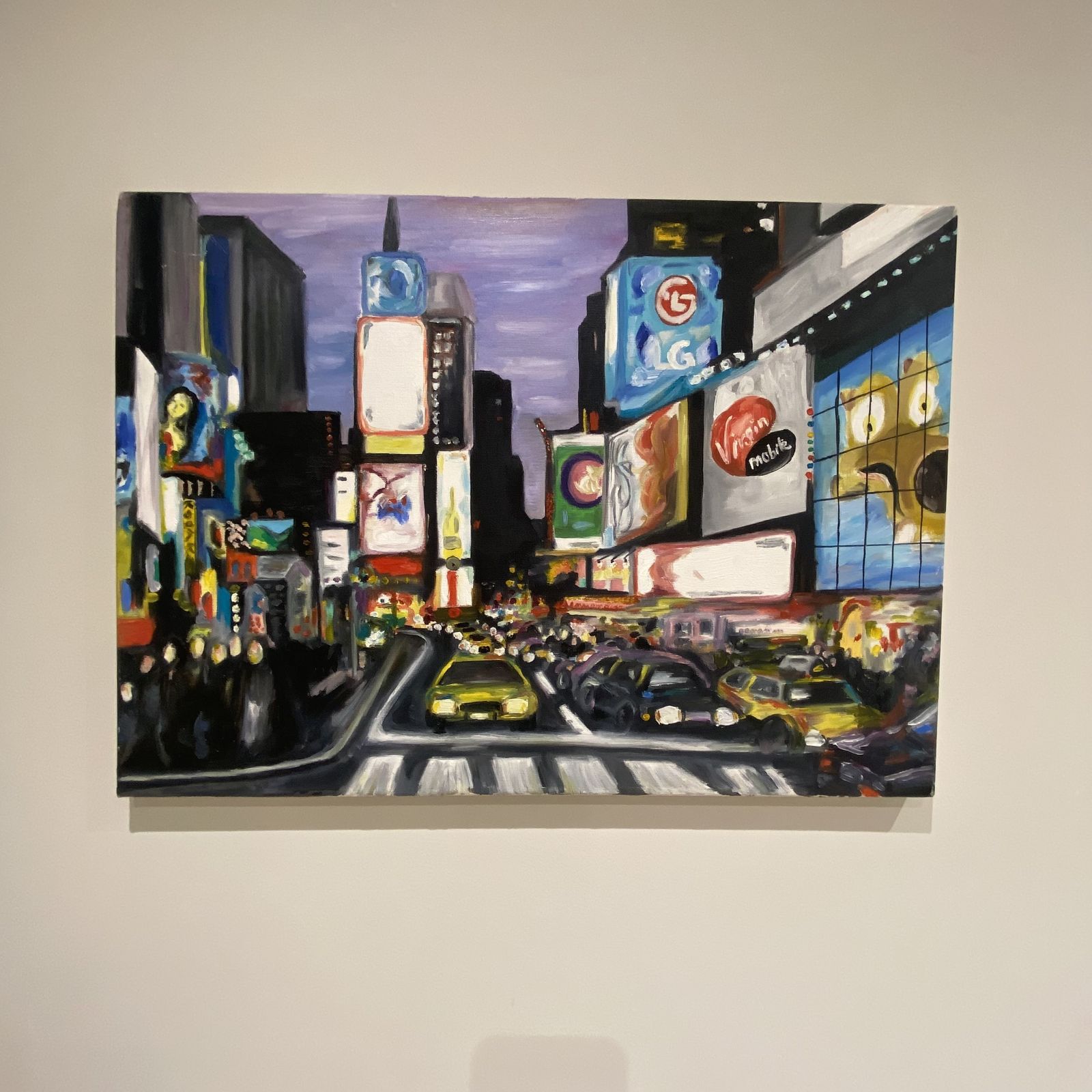 photo vinterior Original New York City Painting | Hand Painted Urban Street Scene Acrylic On Canvas