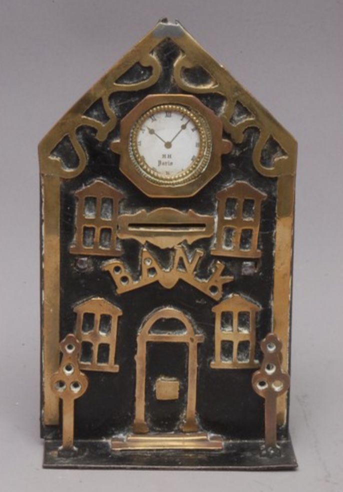 Money Box In The Shape Of A Bank photo vinterior