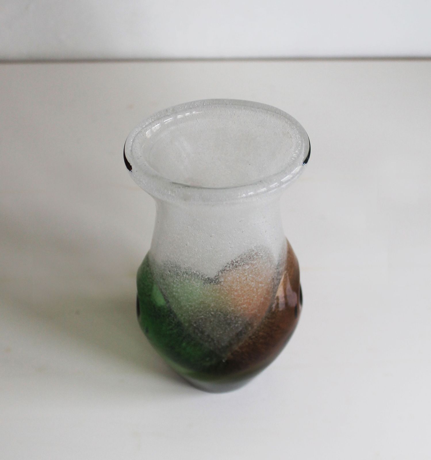 1970s Art Glass Vase By Frantisek Spinar   Model 7609/23 photo Home Decor